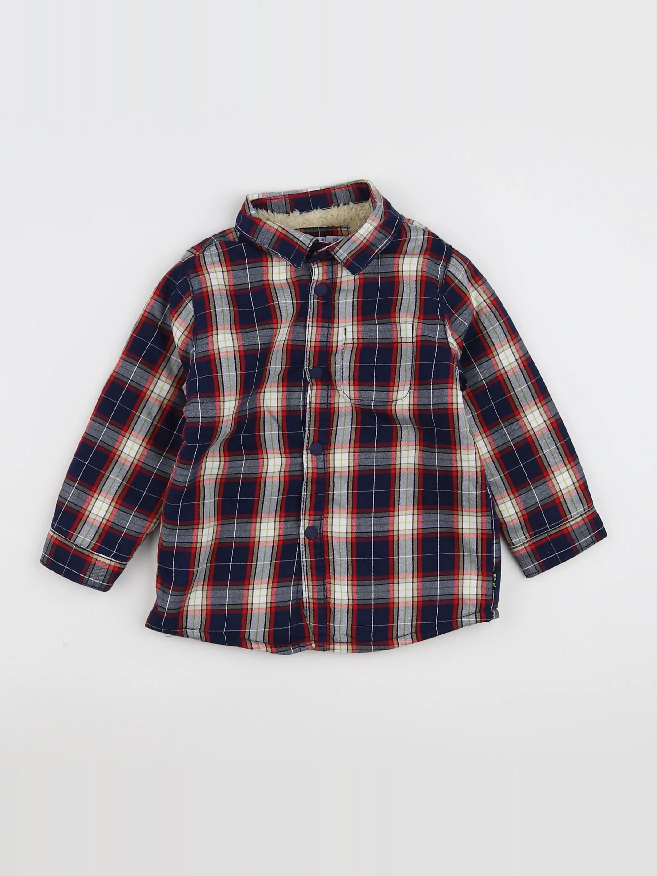 Mayoral - chemise doublé multicolore - 12 mois