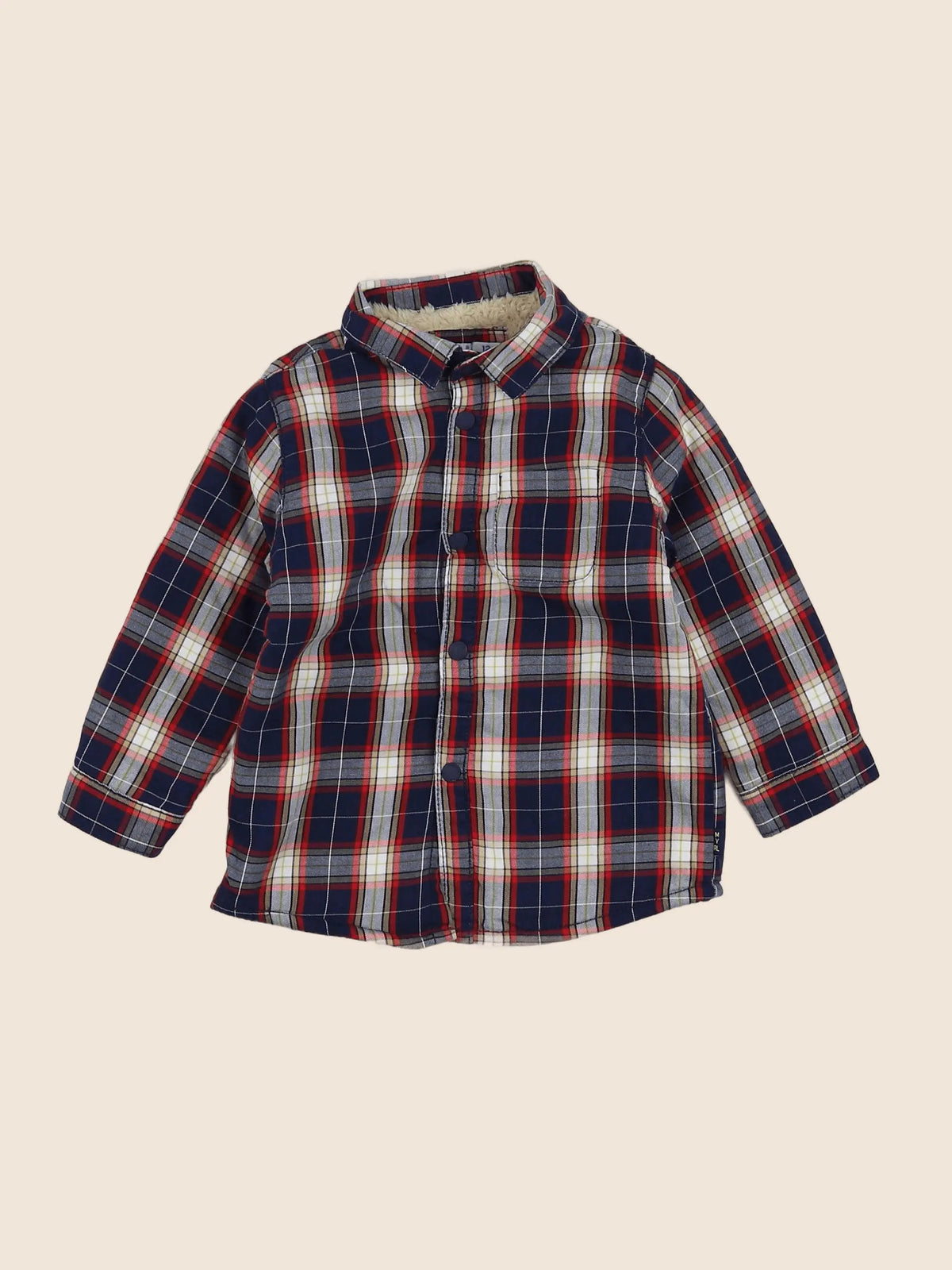 Mayoral - chemise doublé multicolore - 12 mois