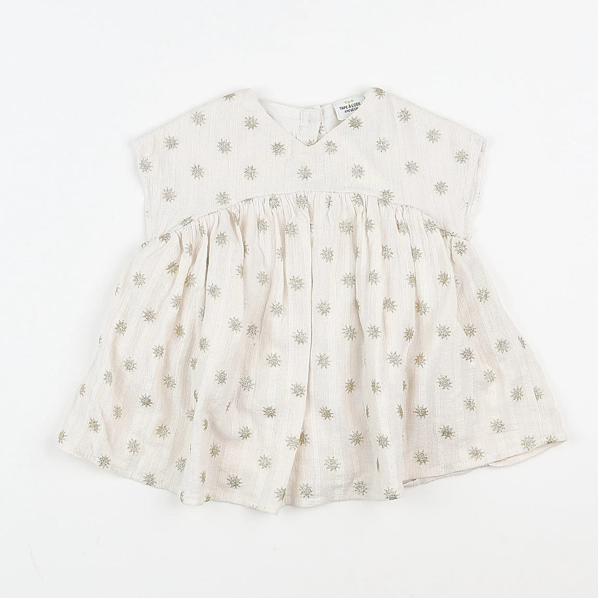 Tape à l'oeil - robe beige, or - 6 mois