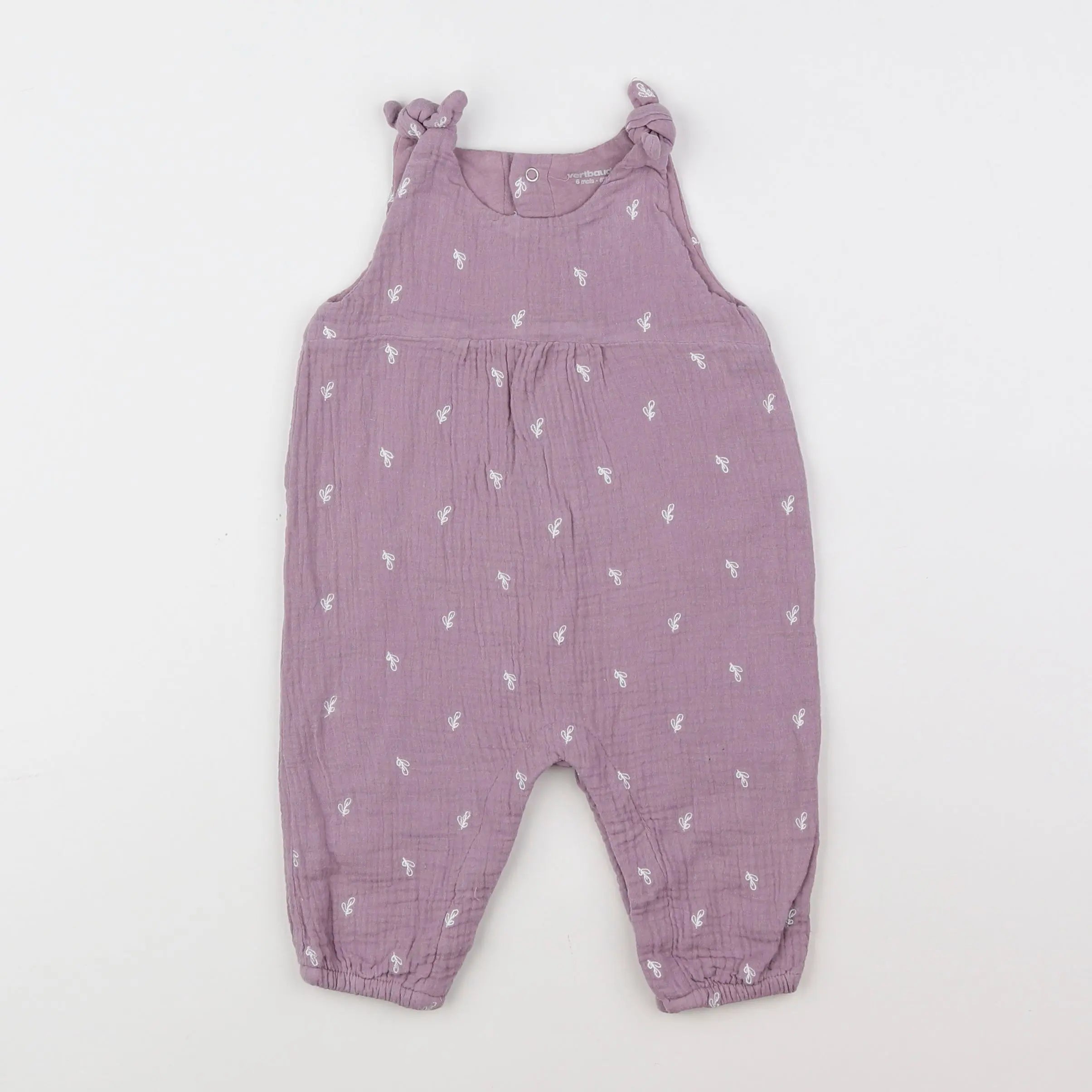 Vertbaudet - combinaison violet - 6 mois