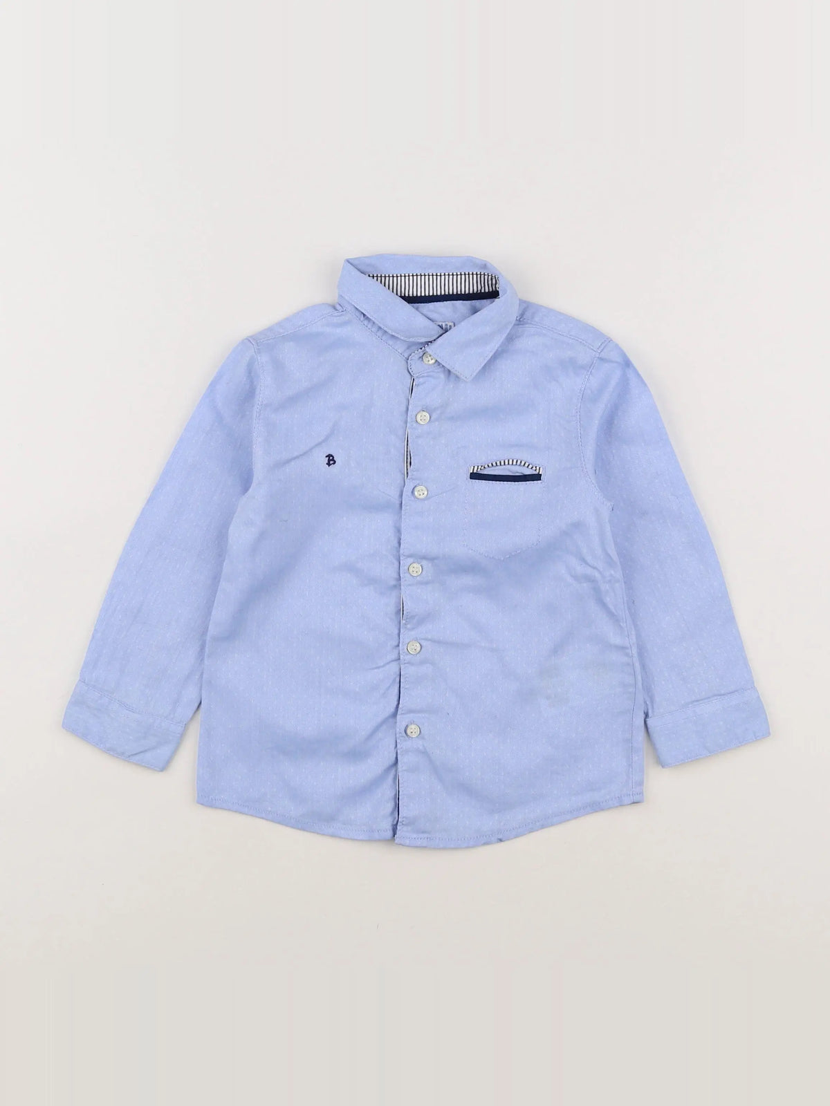 Mayoral - chemise bleu - 18 mois