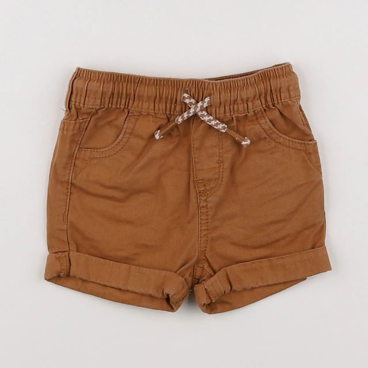 Vertbaudet - short marron - 6 mois