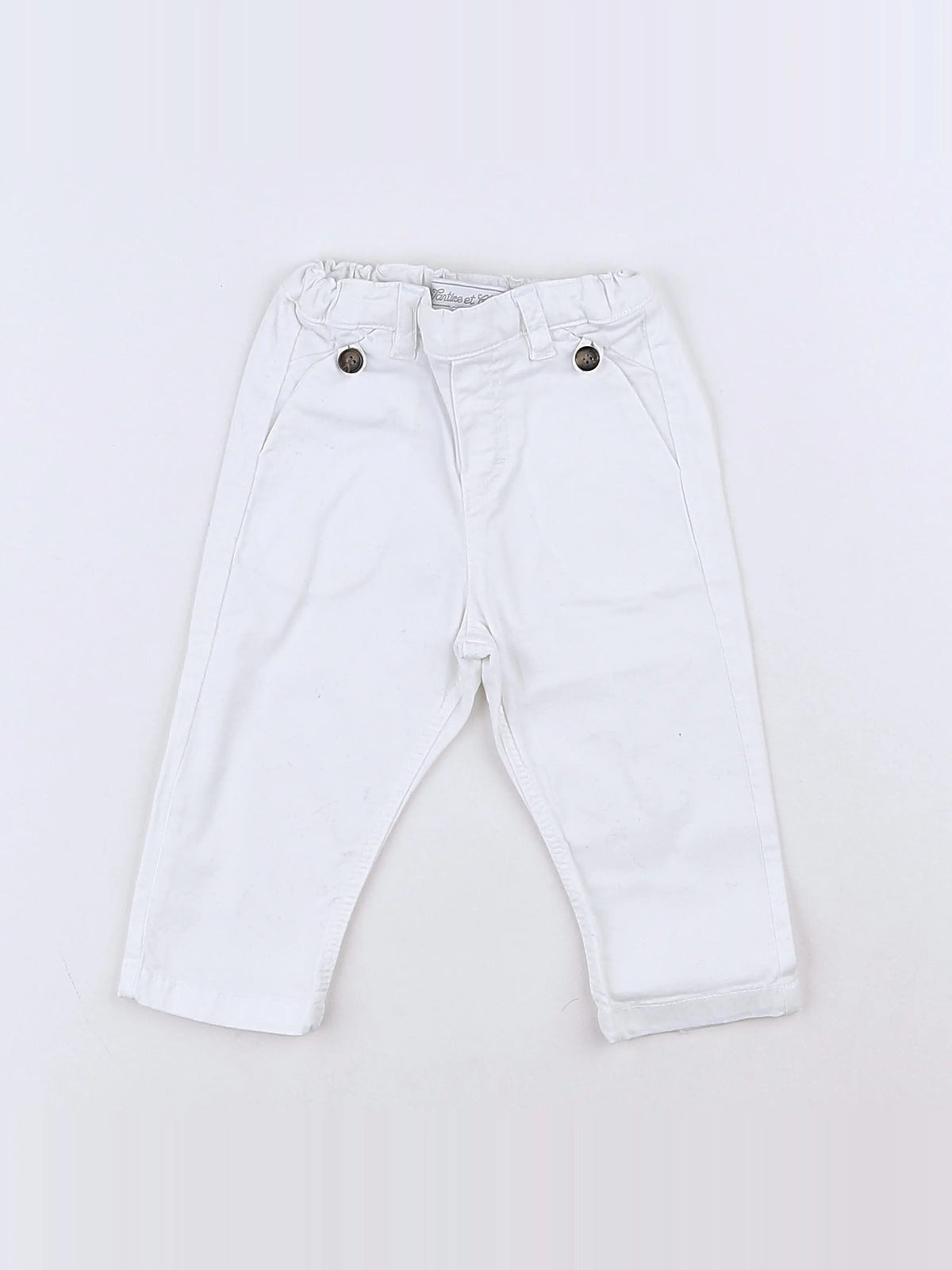 Tartine & Chocolat - pantalon blanc - 6 mois