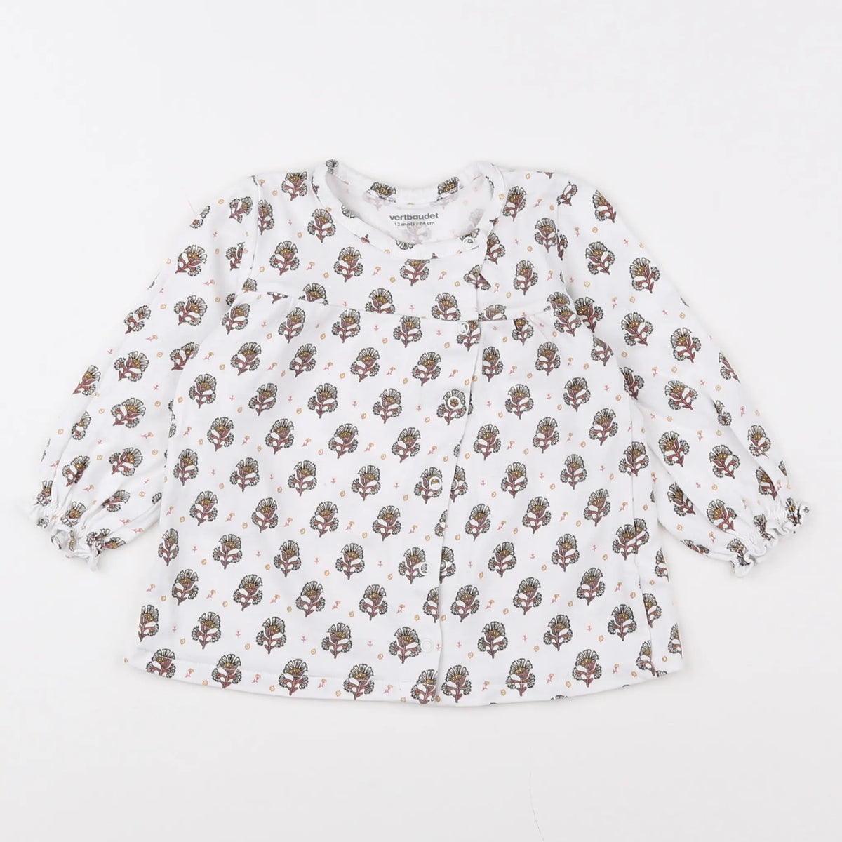 Vertbaudet - tee-shirt blanc - 12 mois