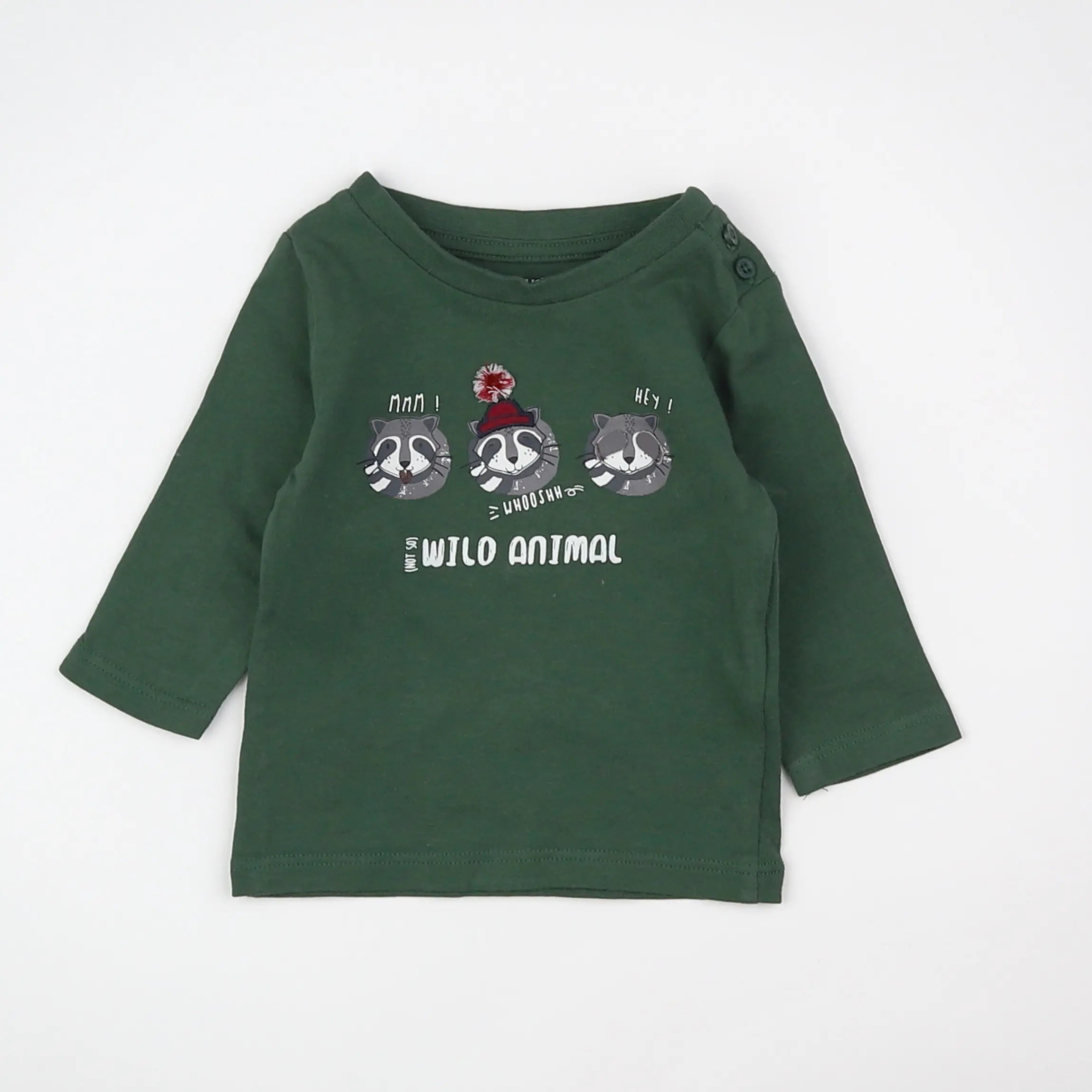 Vertbaudet - tee-shirt vert - 3 mois