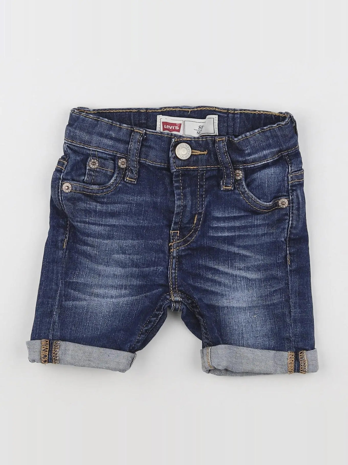 Levi's - short bleu - 12/18 mois