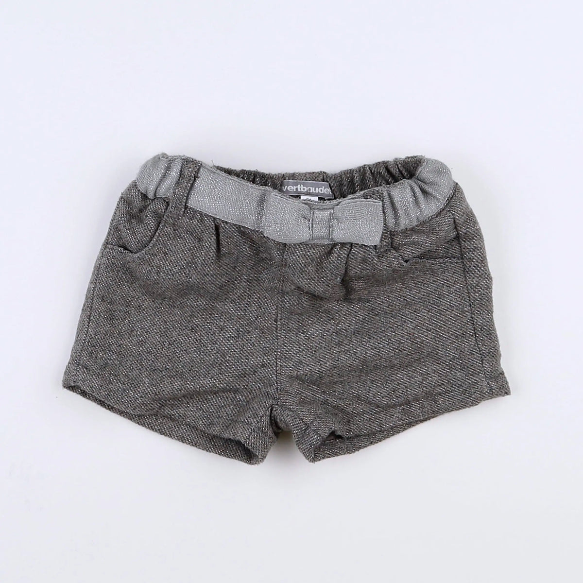 Vertbaudet - short gris - 9 mois