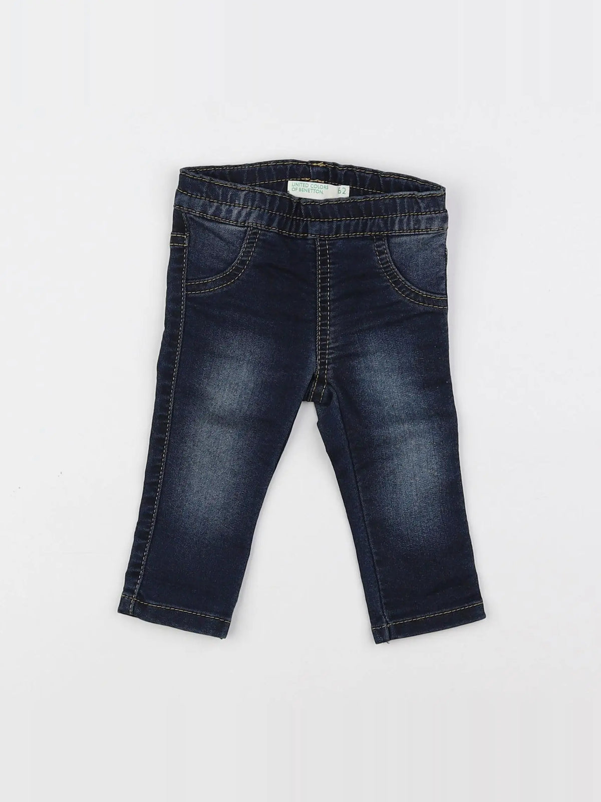 Benetton - jegging bleu - 3 mois