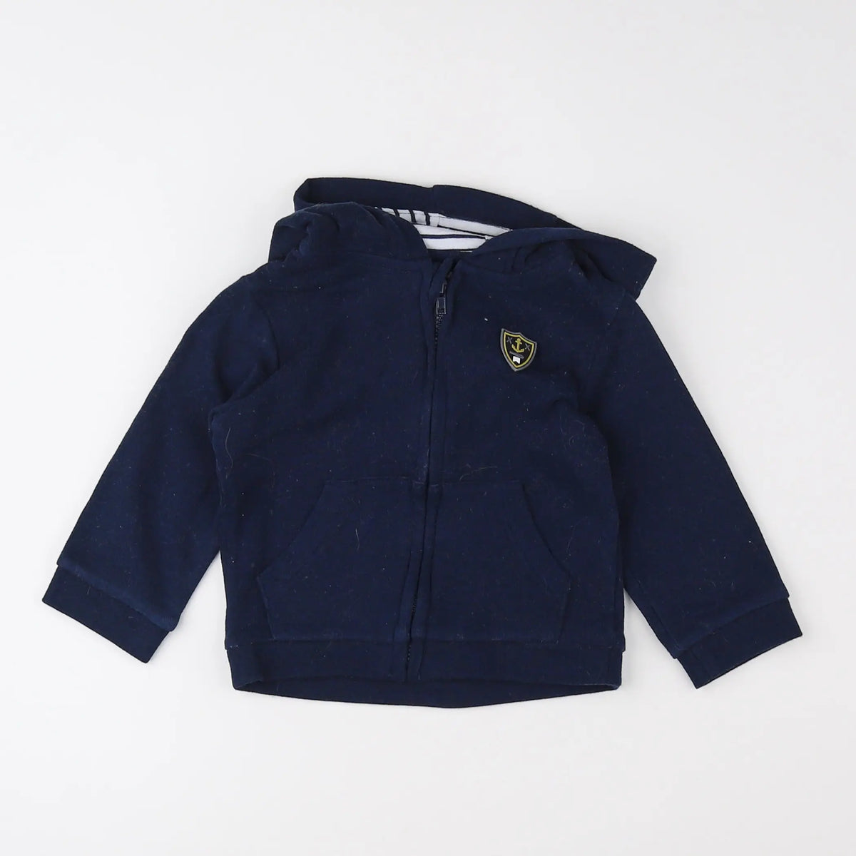 Vertbaudet - sweat bleu - 9 mois