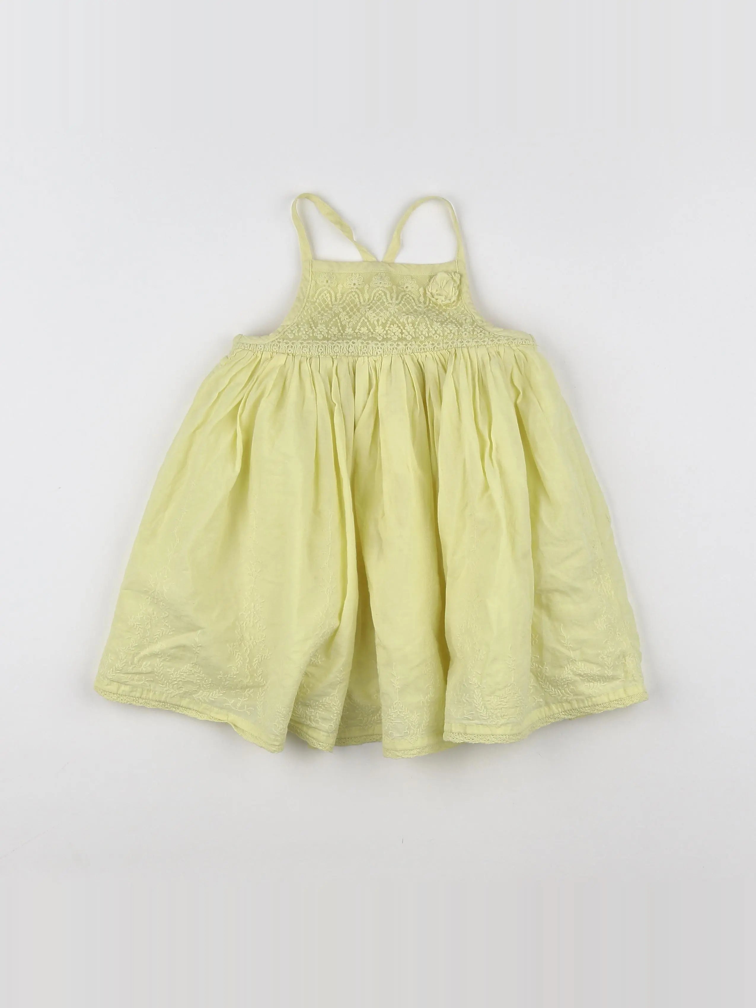 Vertbaudet - robe jaune - 18 mois