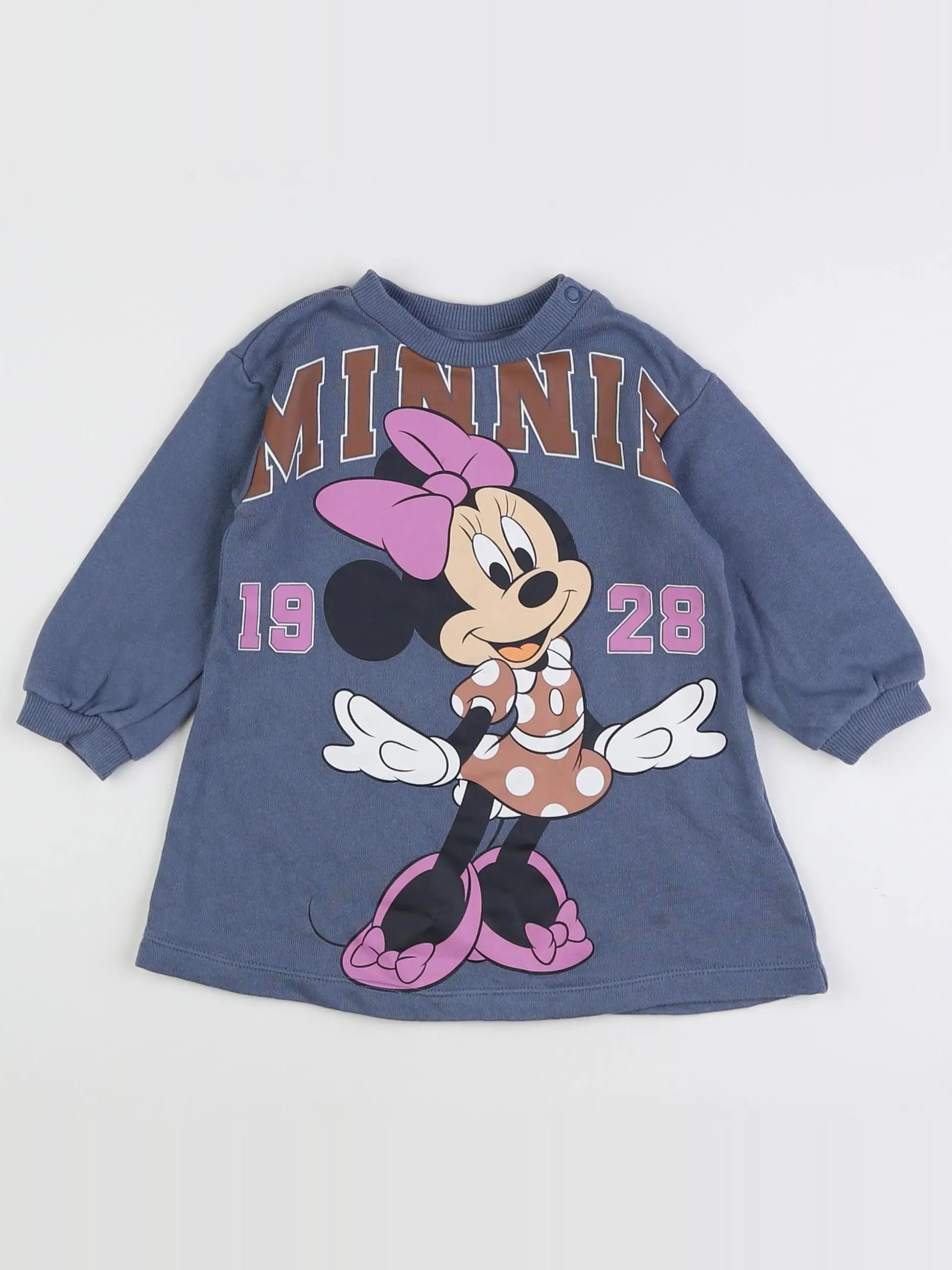 H&M - robe bleu - 9 mois