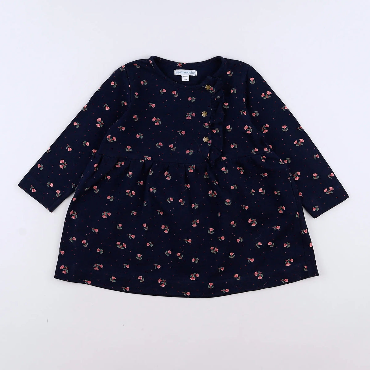 Vertbaudet - robe bleu - 18 mois