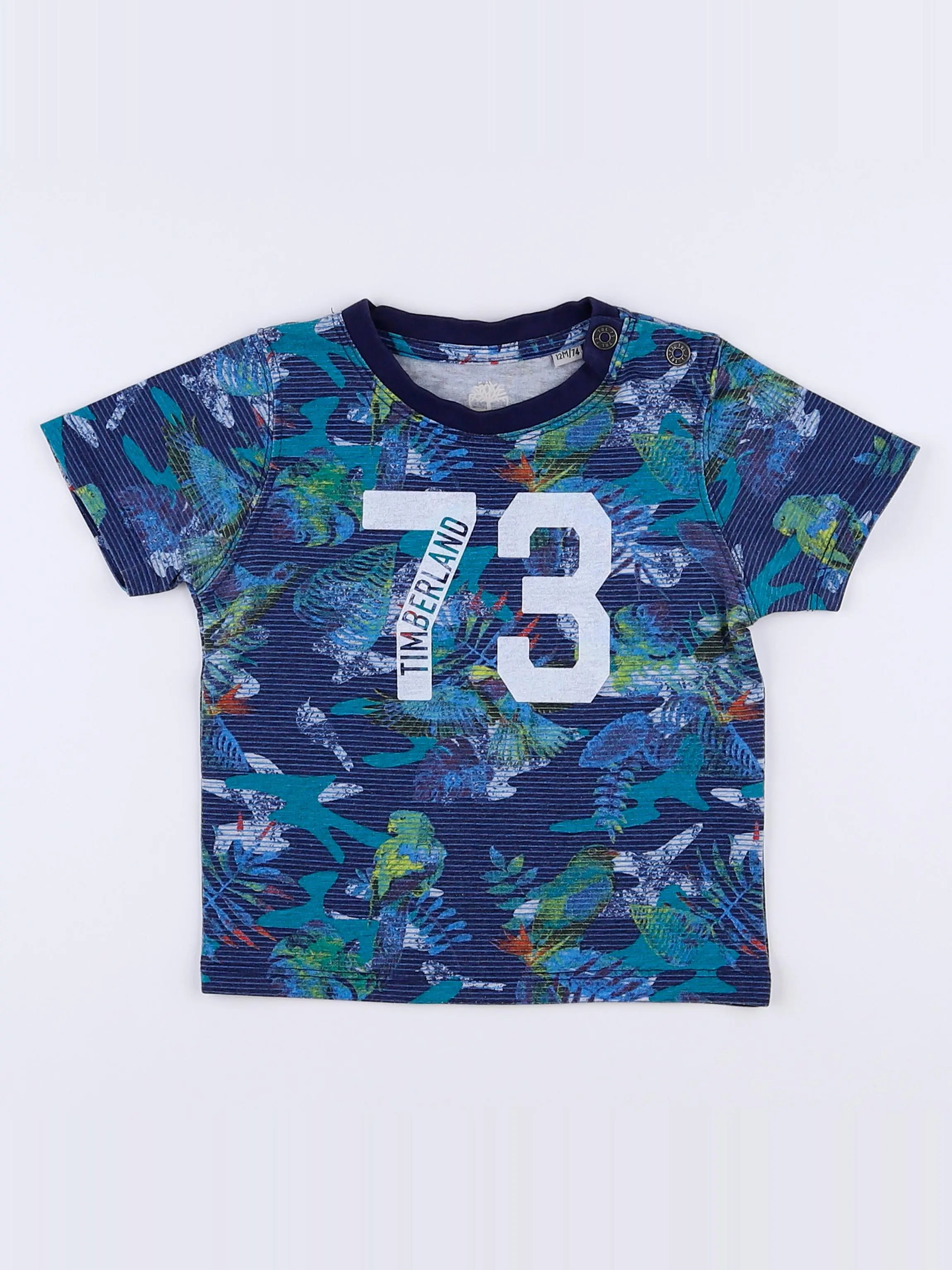 Timberland - tee-shirt bleu - 12 mois