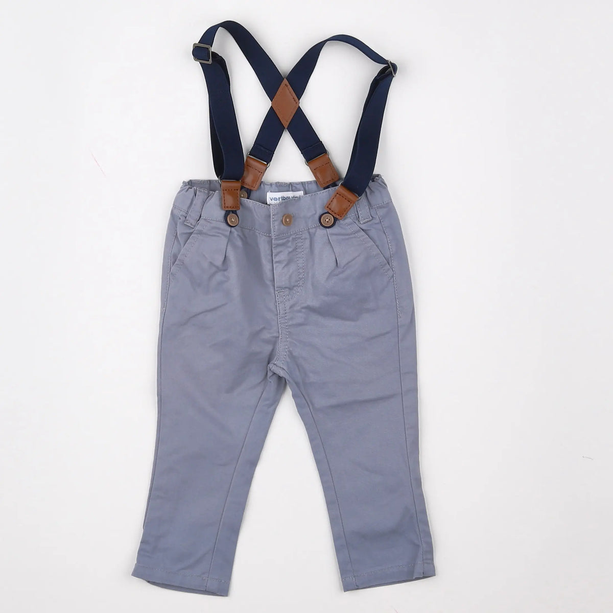 Vertbaudet - pantalon gris - 3 mois