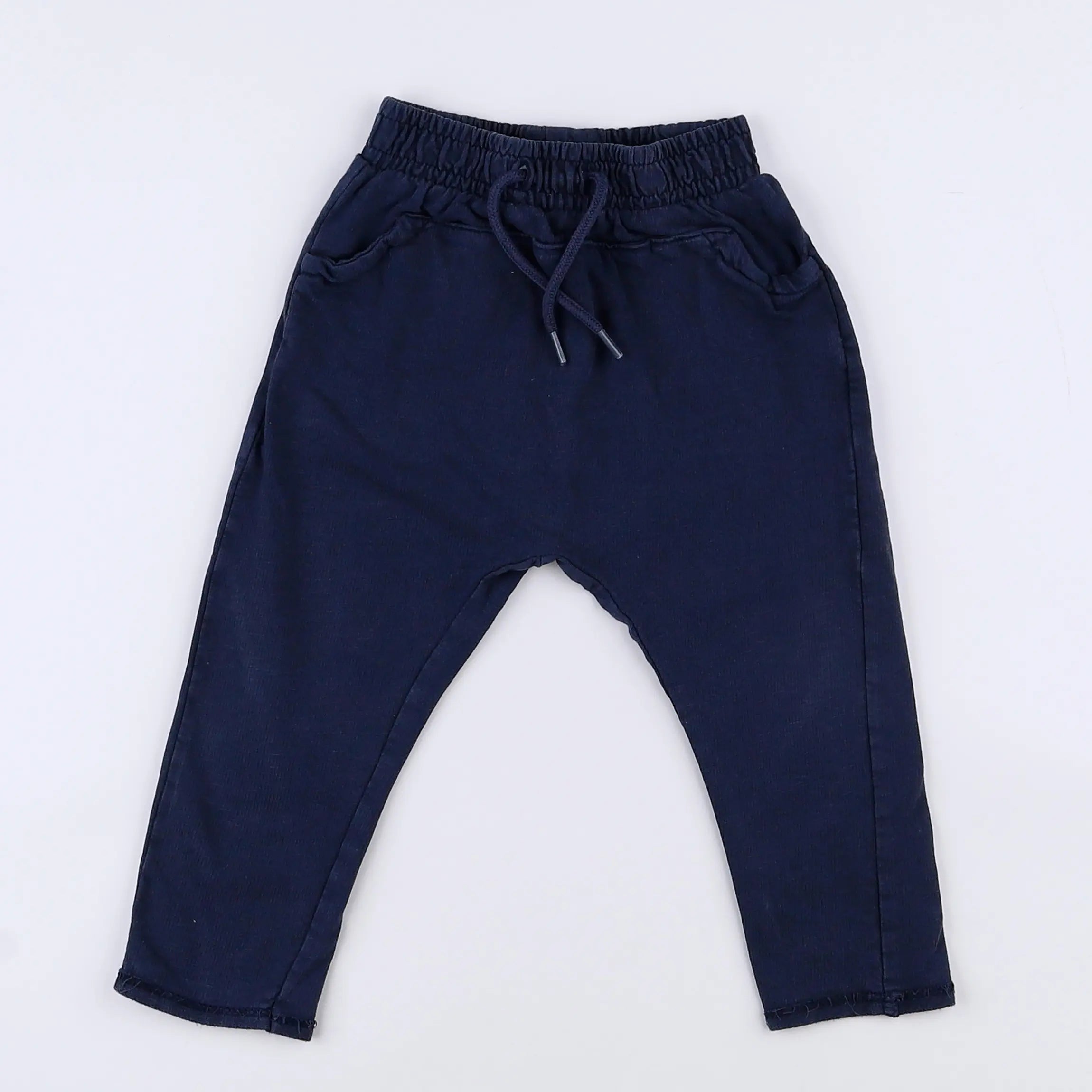 Vertbaudet - pantalon bleu - 12 mois
