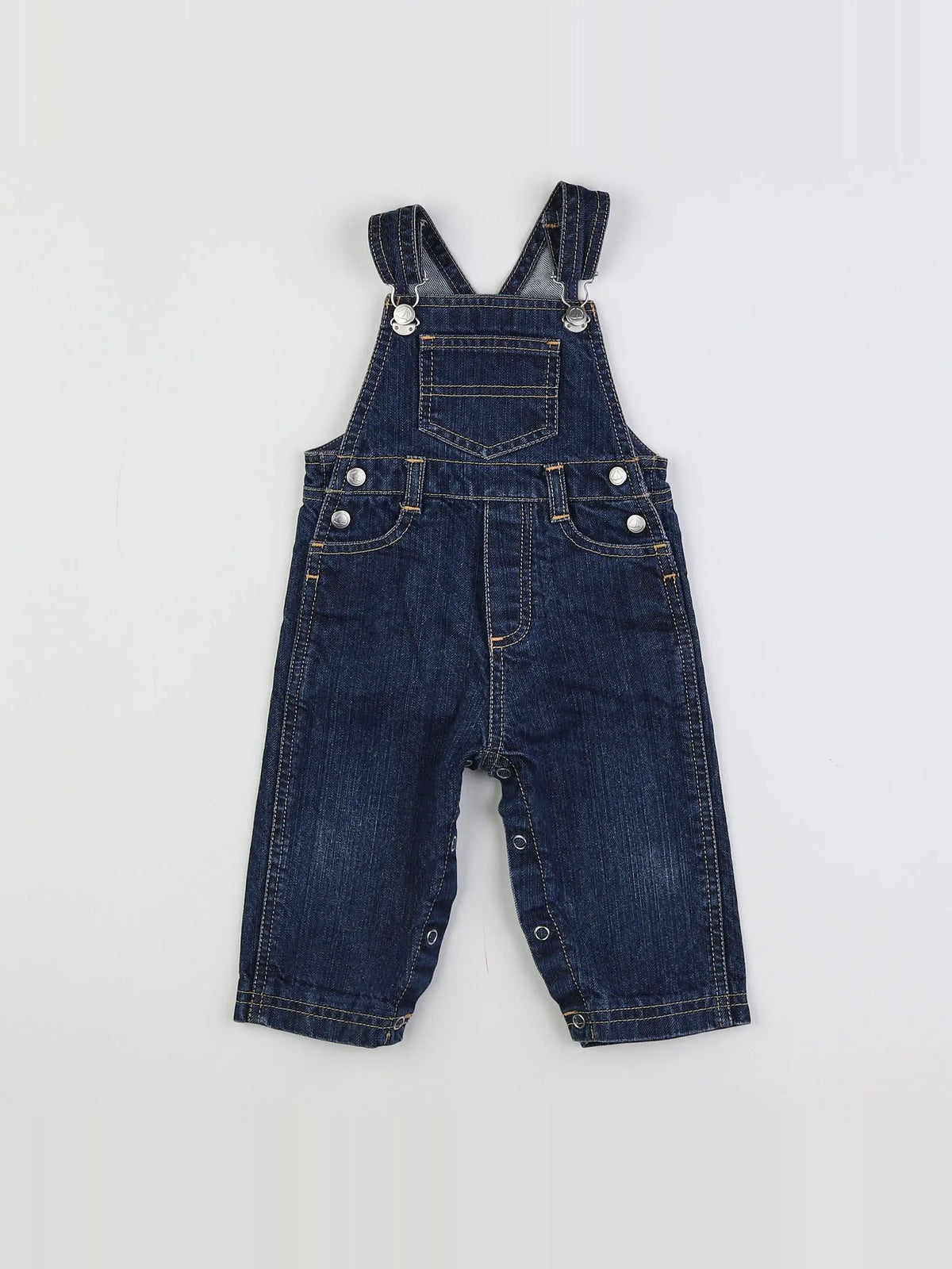 Petit Bateau - salopette bleu - 6 mois