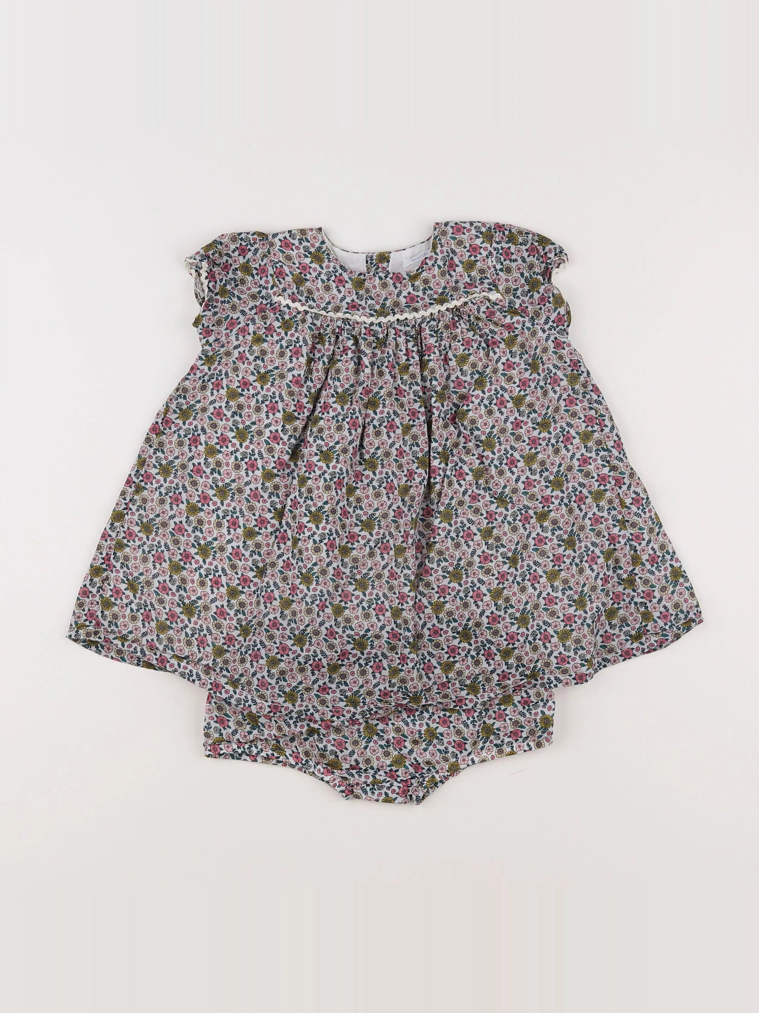Boutchou - robe multicolore - 12 mois