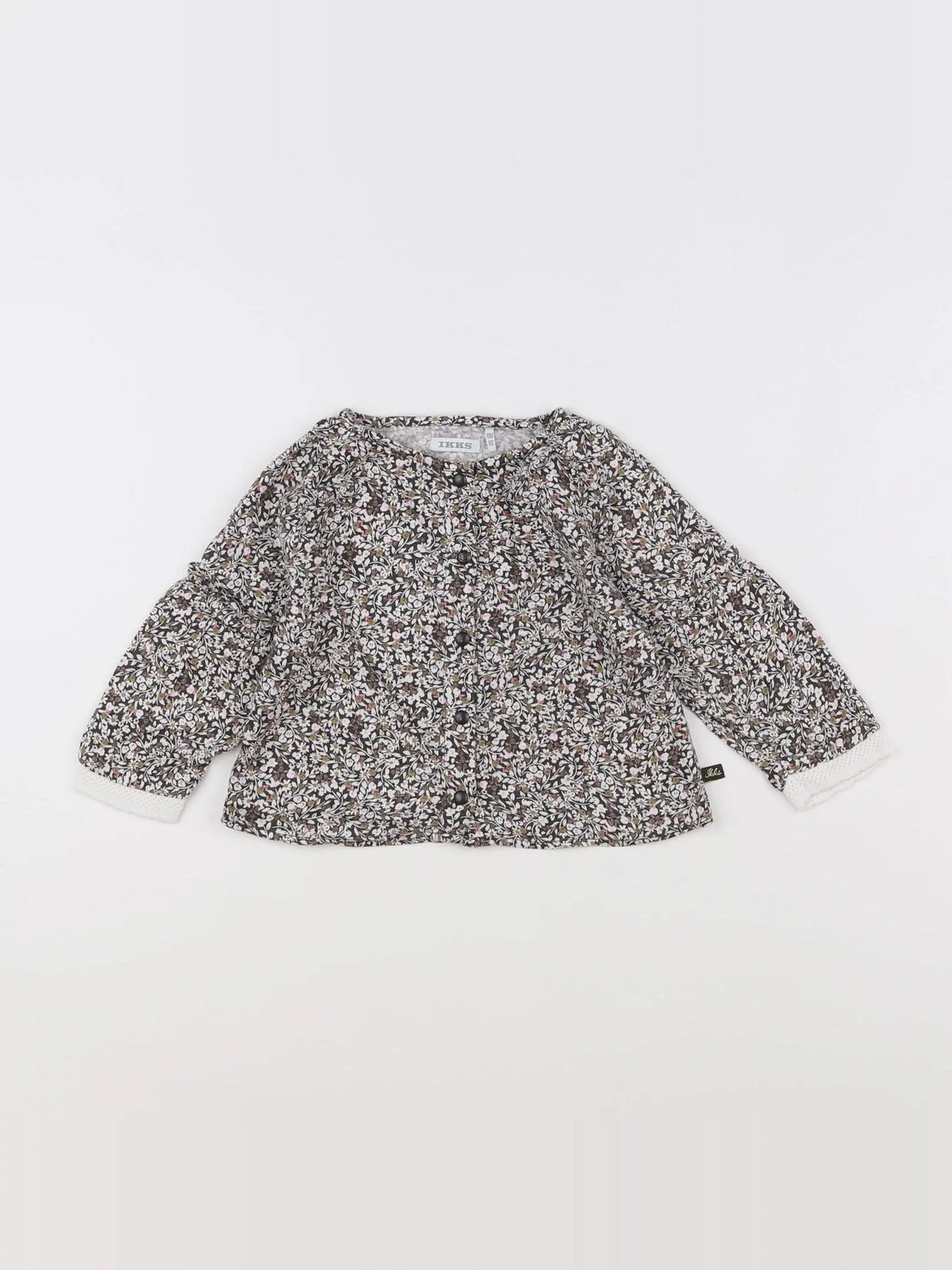 IKKS - blouse marron - 18 mois