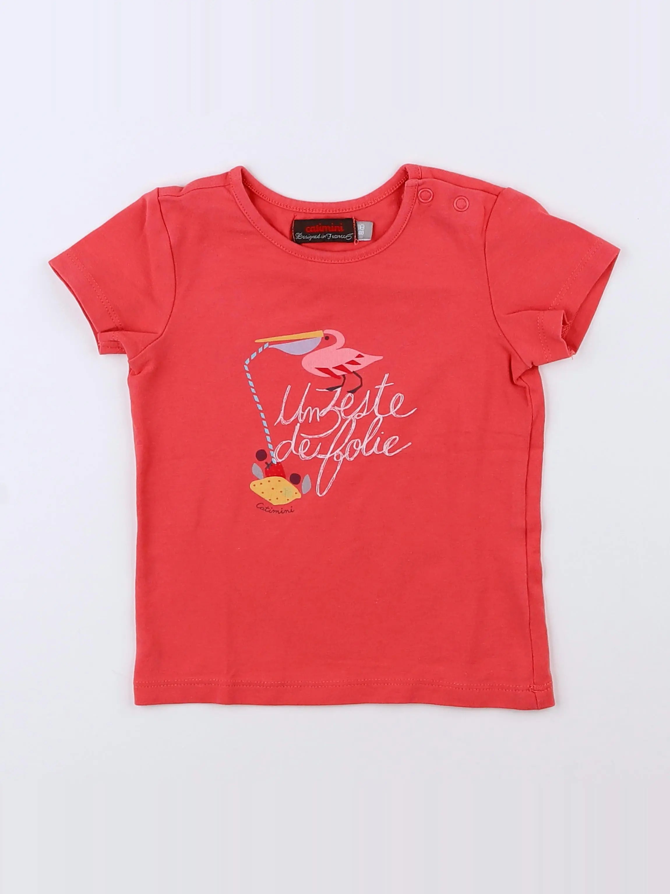 Catimini - tee-shirt rose - 18 mois