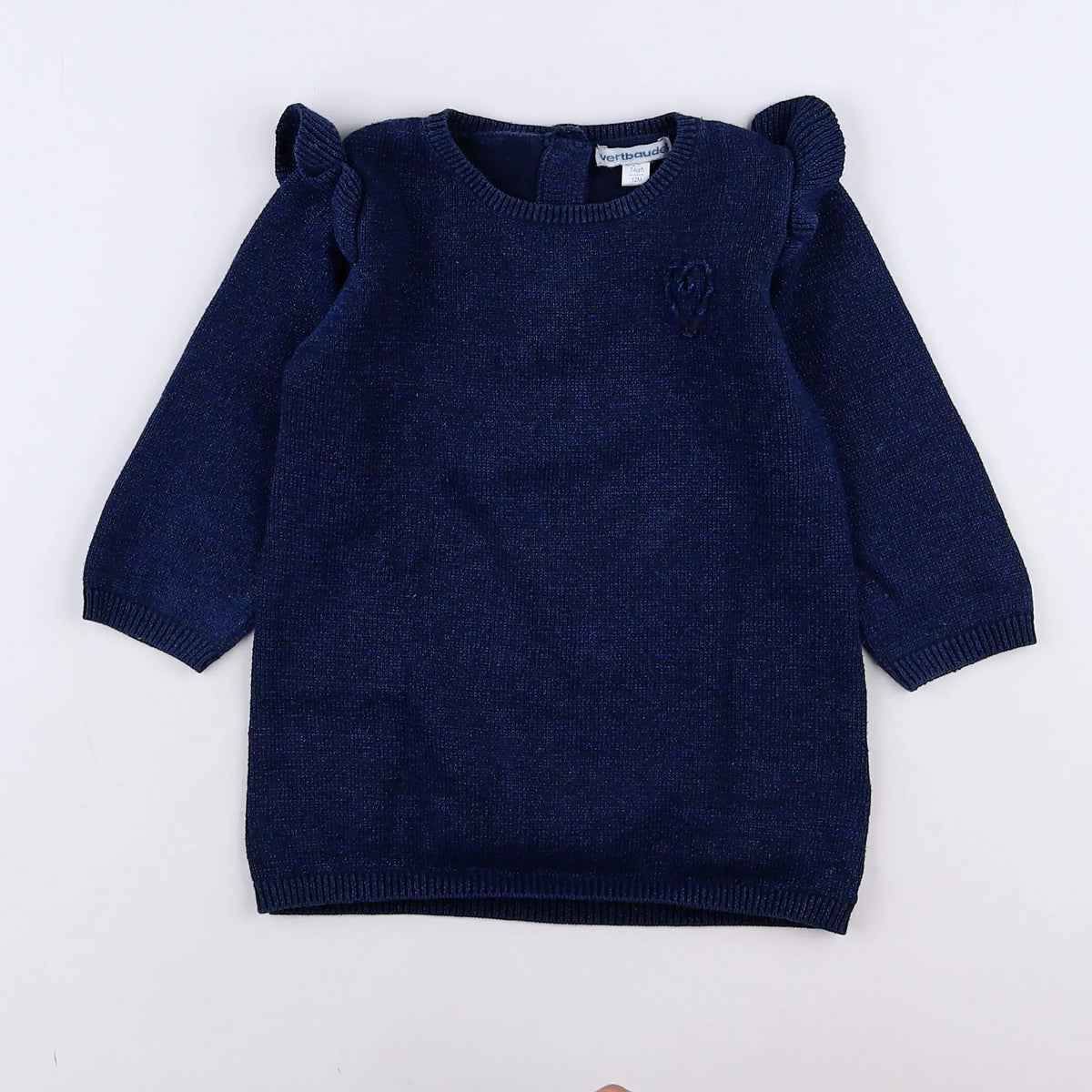Vertbaudet - robe bleu - 12 mois