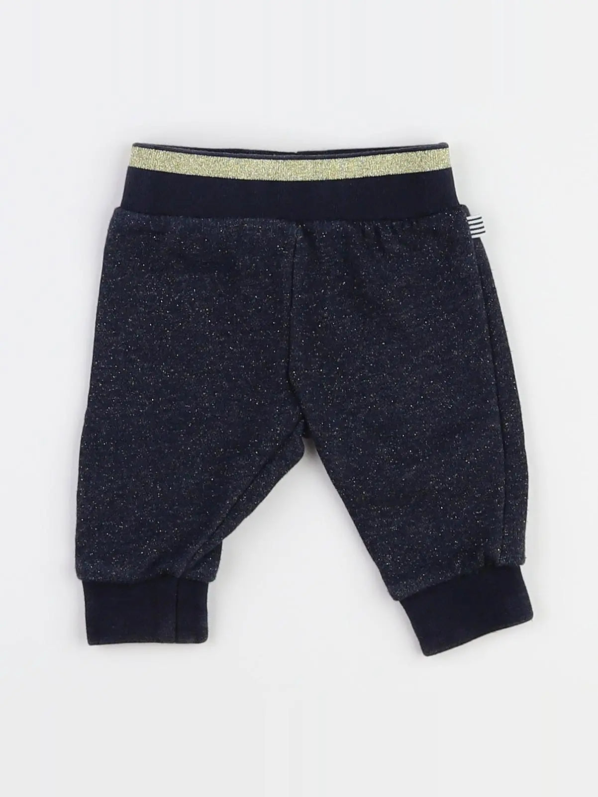 Petit Bateau - jogging bleu, or - 3 mois