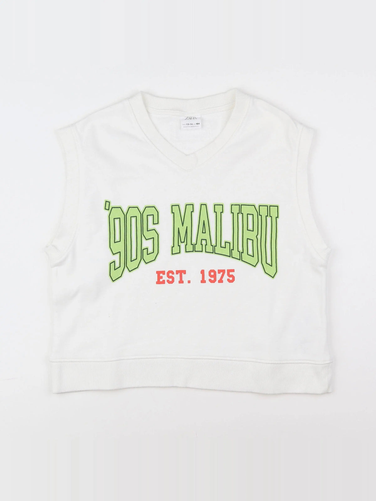 Zara - sweat blanc - 13/14 ans