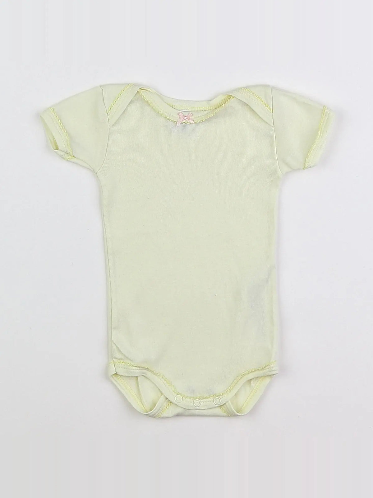 Petit Bateau - body jaune - 3 mois