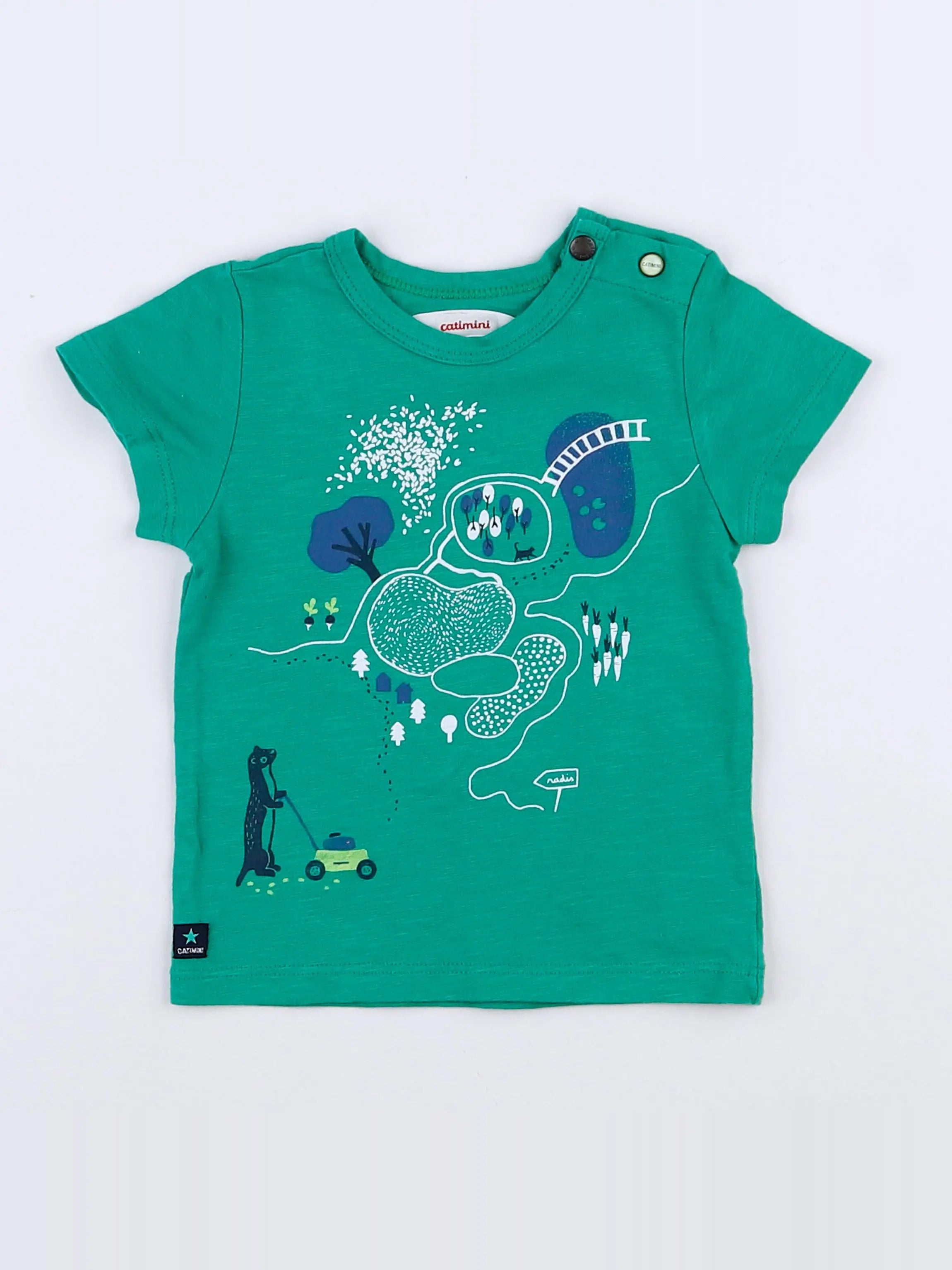 Catimini - tee-shirt vert - 6 mois