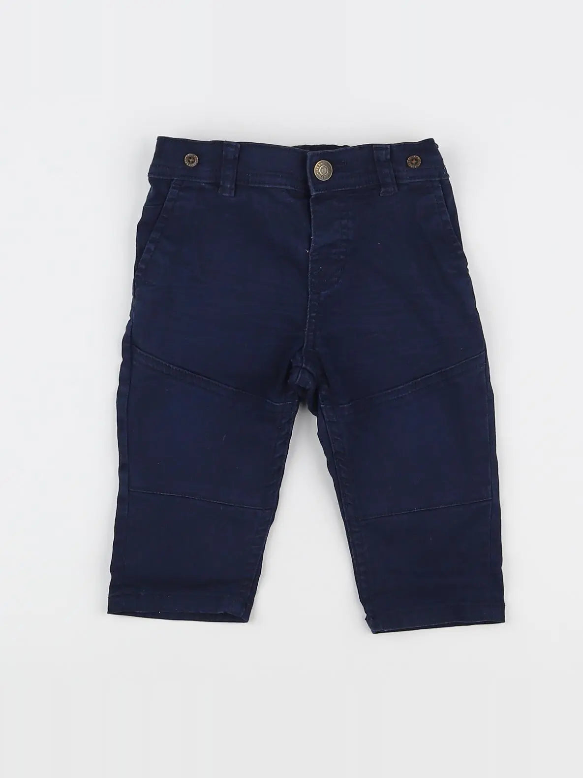 H&M - pantalon bleu - 6/9 mois