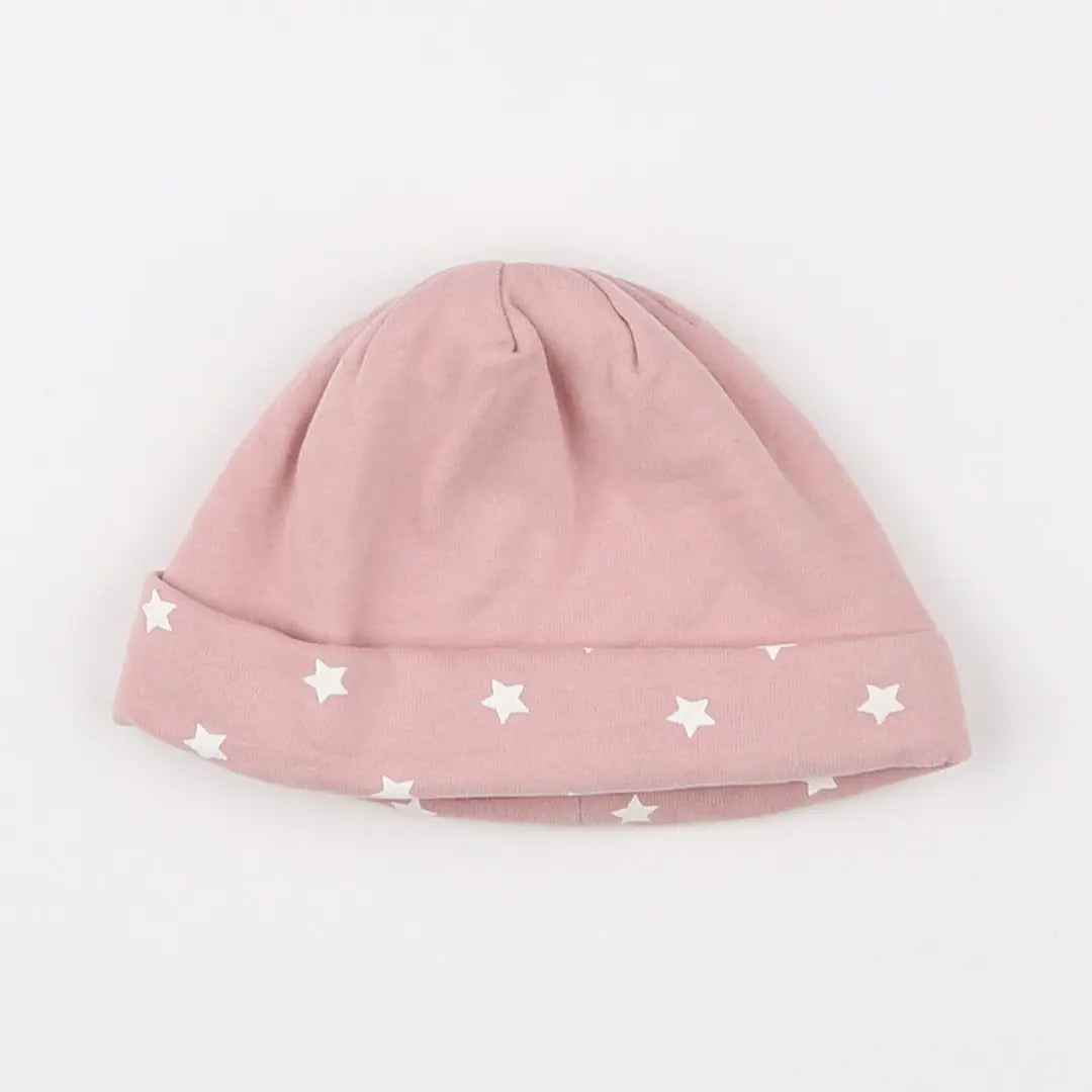 Vertbaudet - bonnet de naissance rose - 3 mois