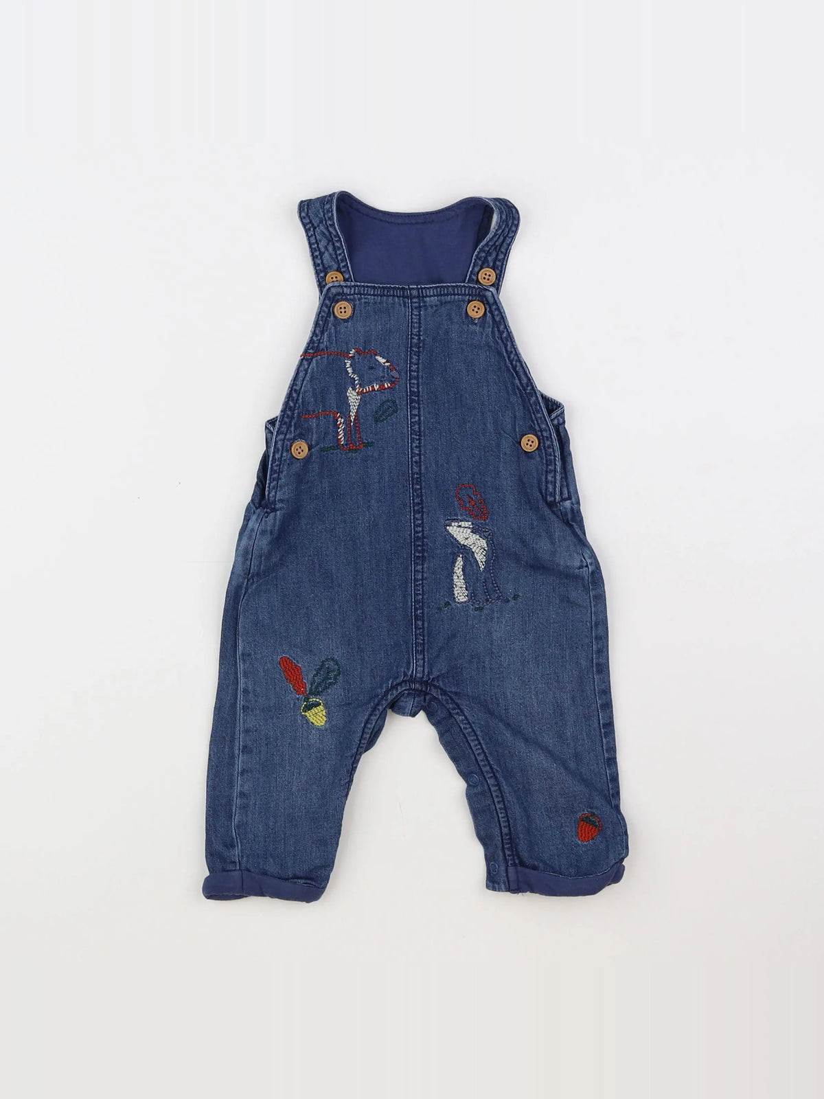 Marks & Spencer  - salopette bleu - 3/6 mois