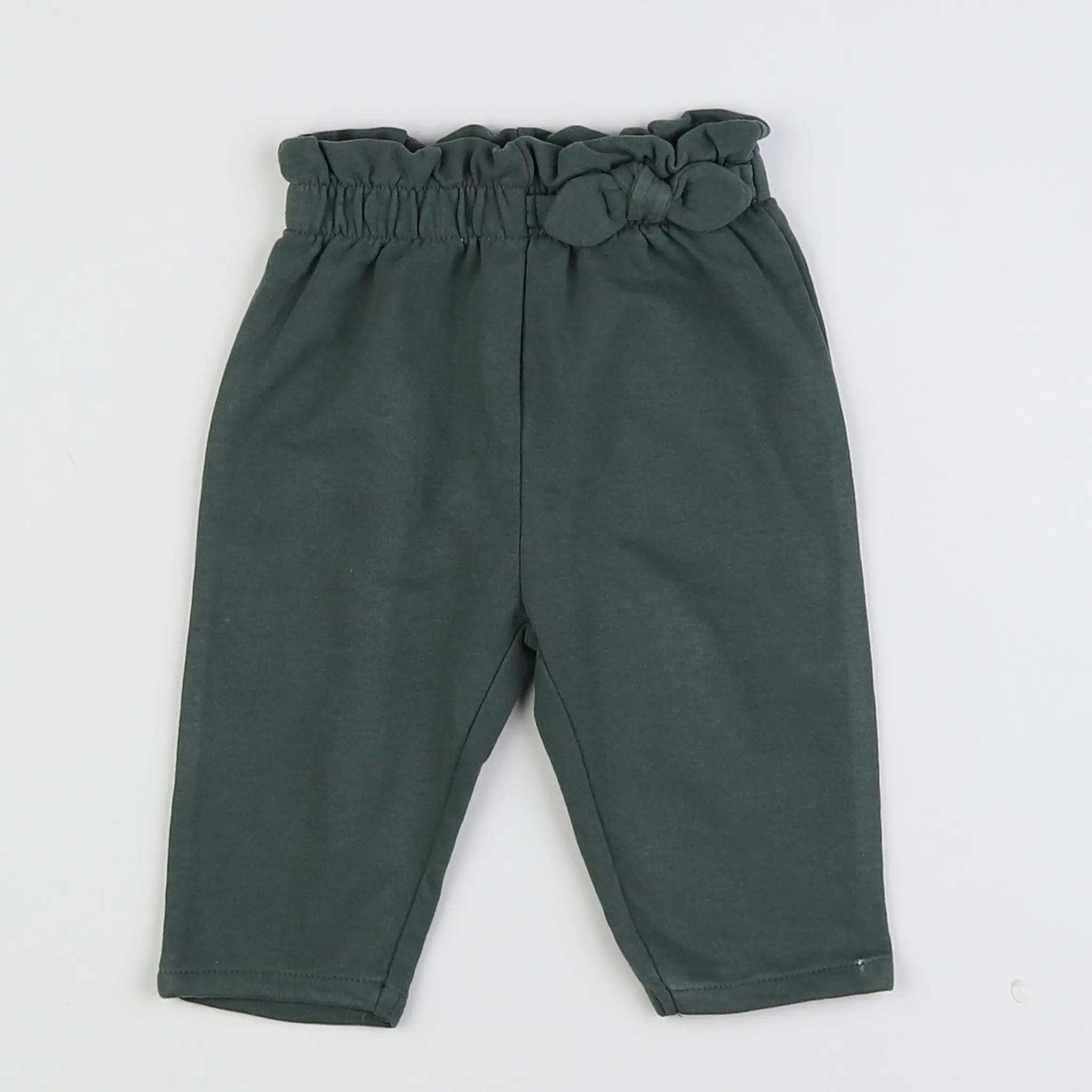 Vertbaudet - pantalon vert - 6 mois