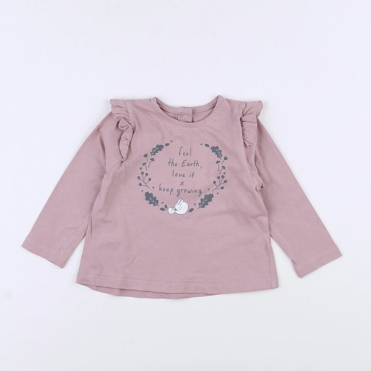 Vertbaudet - tee-shirt rose - 12 mois