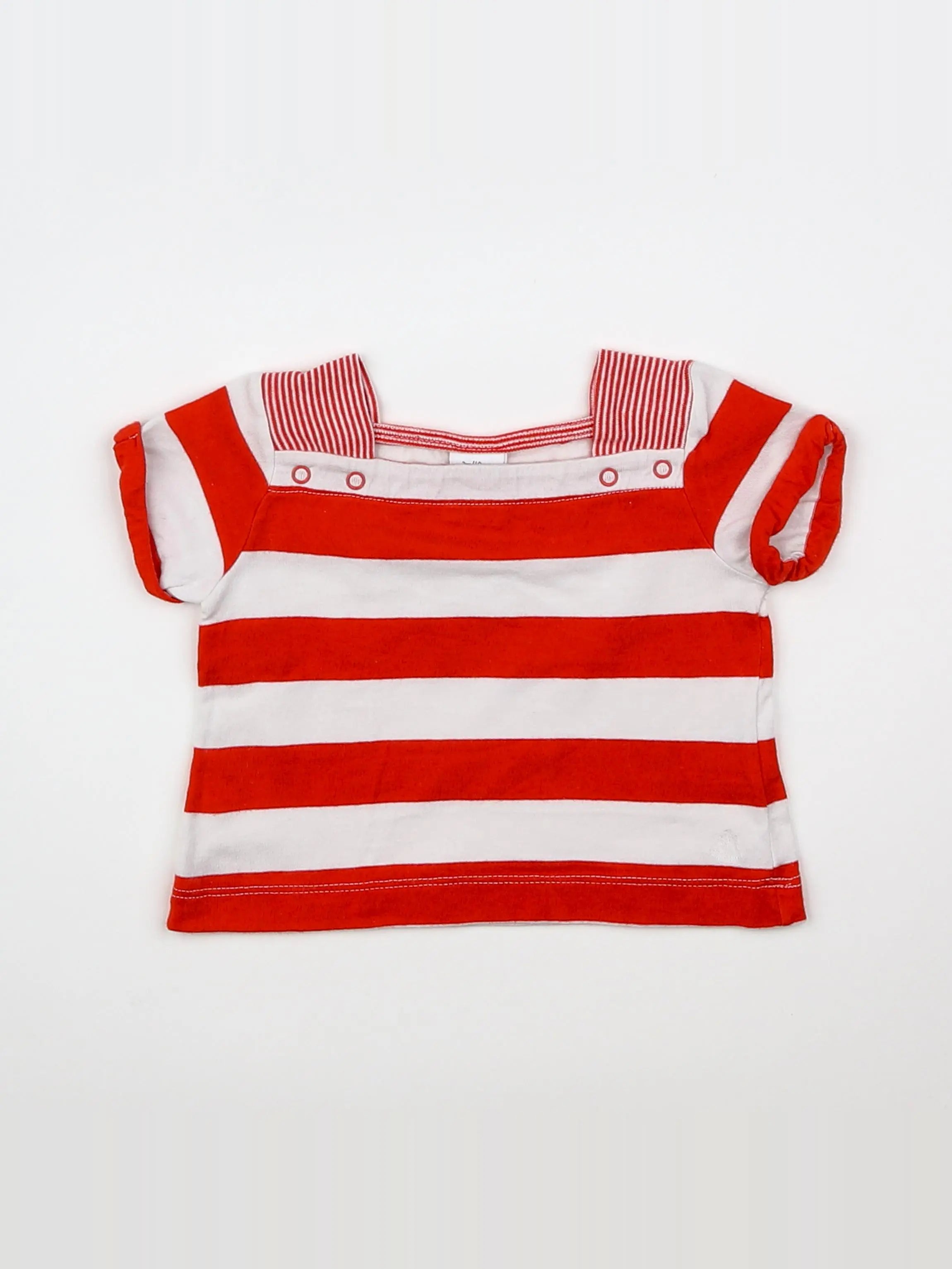 Petit Bateau - tee-shirt rouge - 3 mois