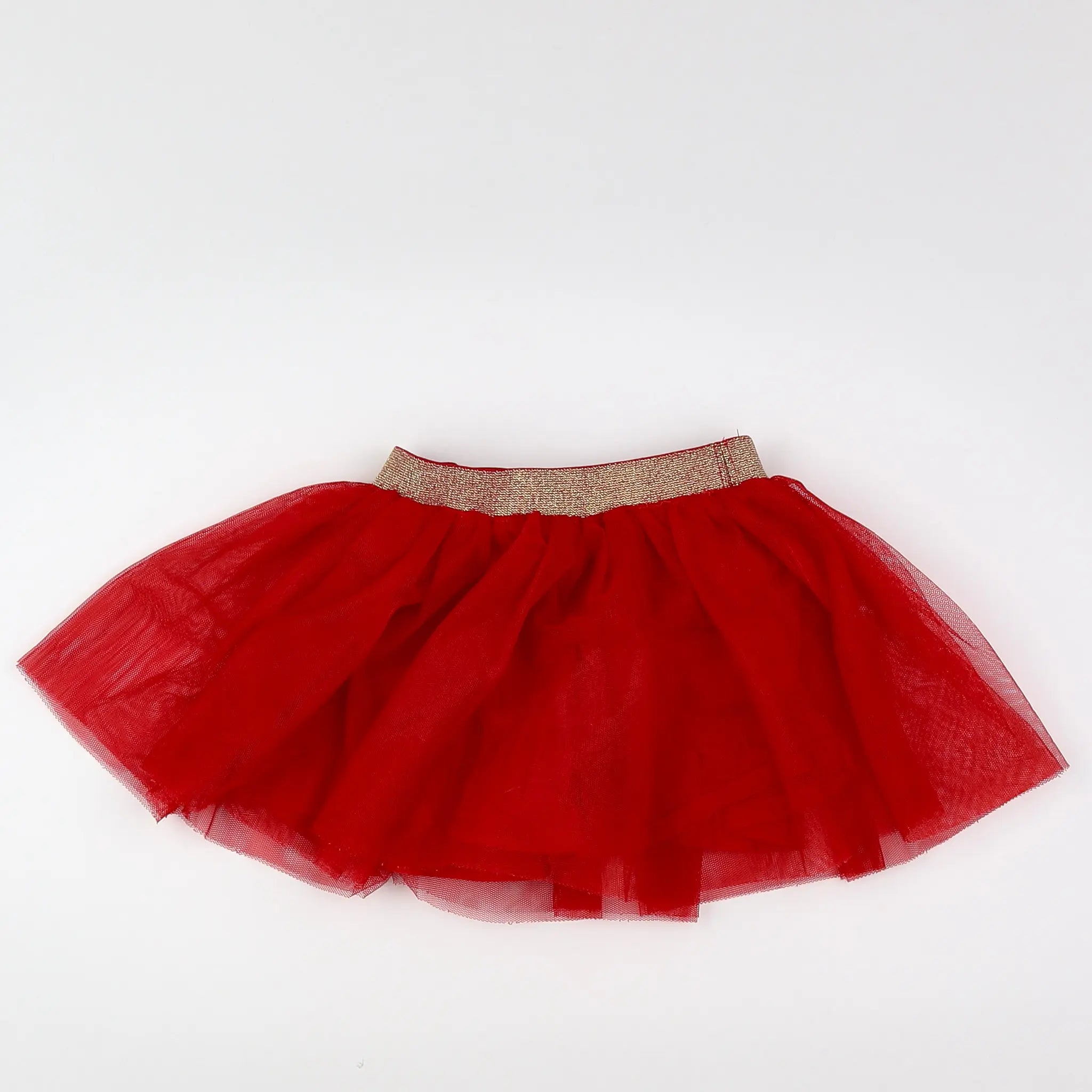 Vertbaudet - jupe rouge - 18 mois