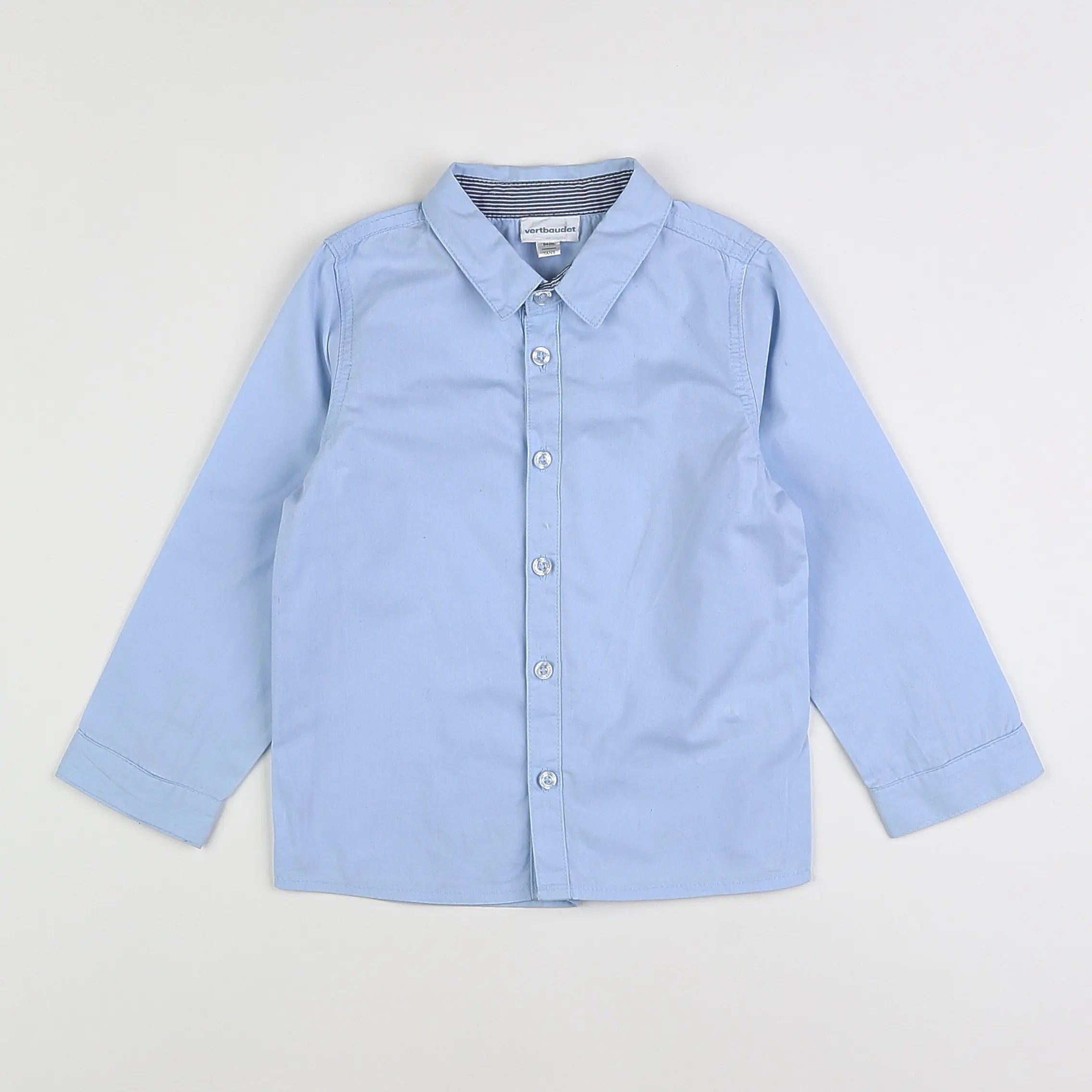 Vertbaudet - chemise bleu - 3 ans