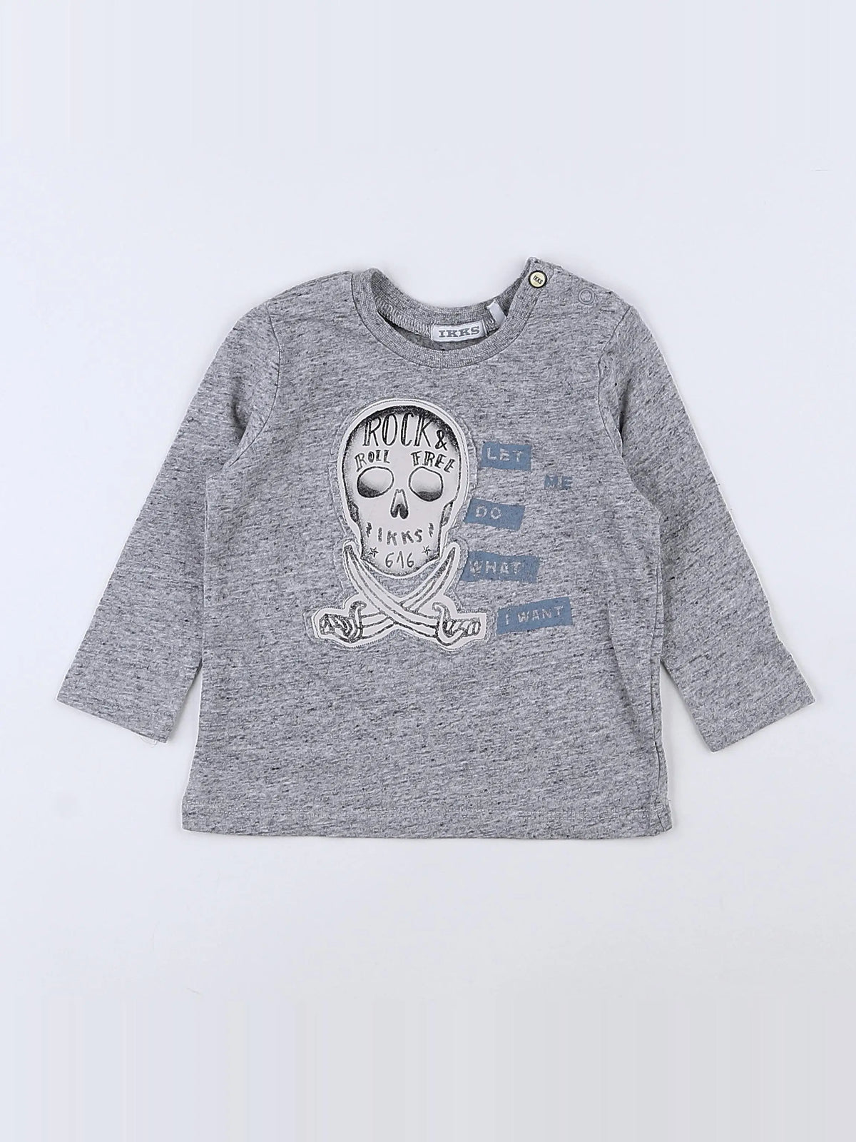 IKKS - tee-shirt gris - 12 mois