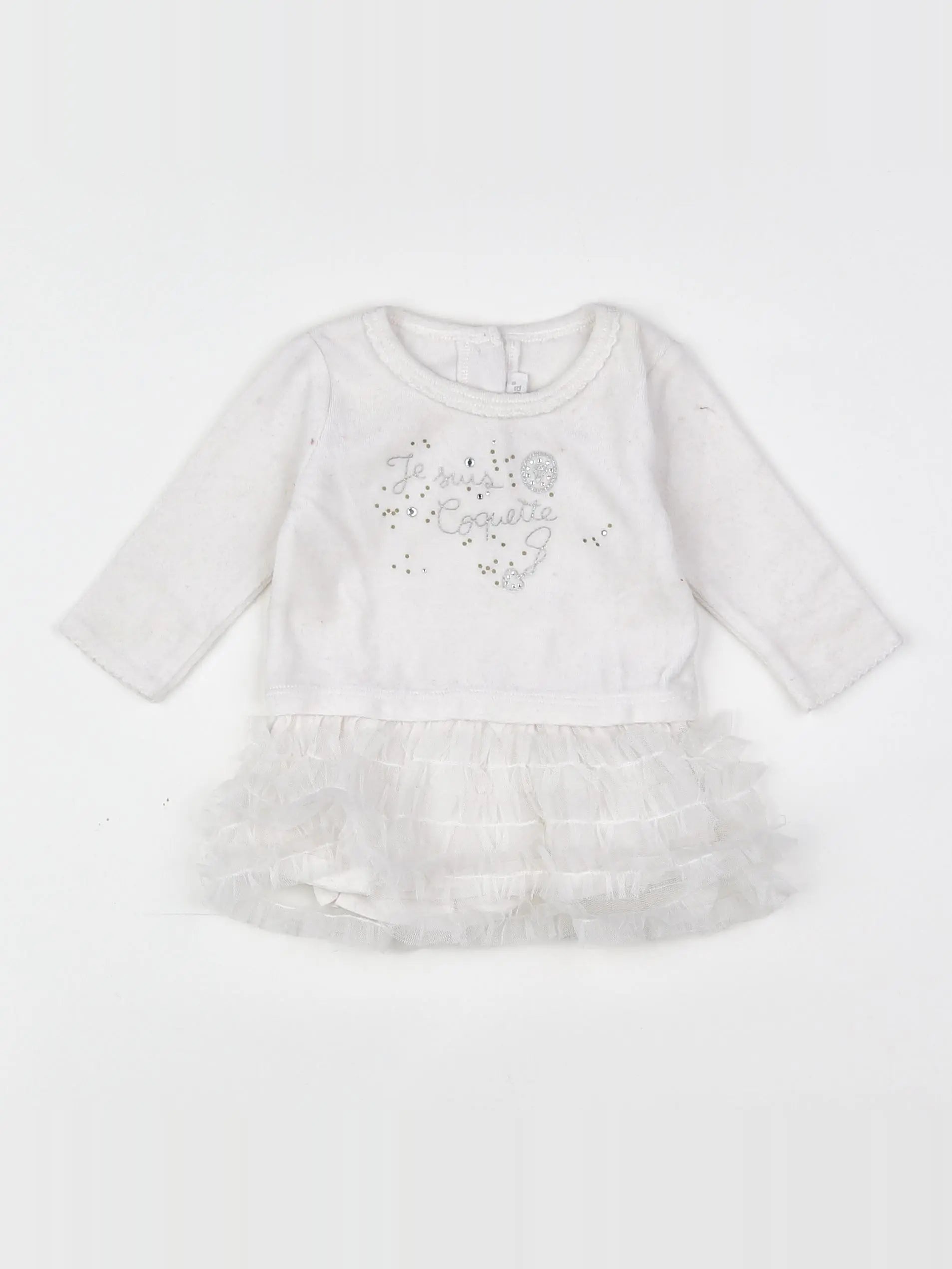 Absorba - robe blanc - 3 mois