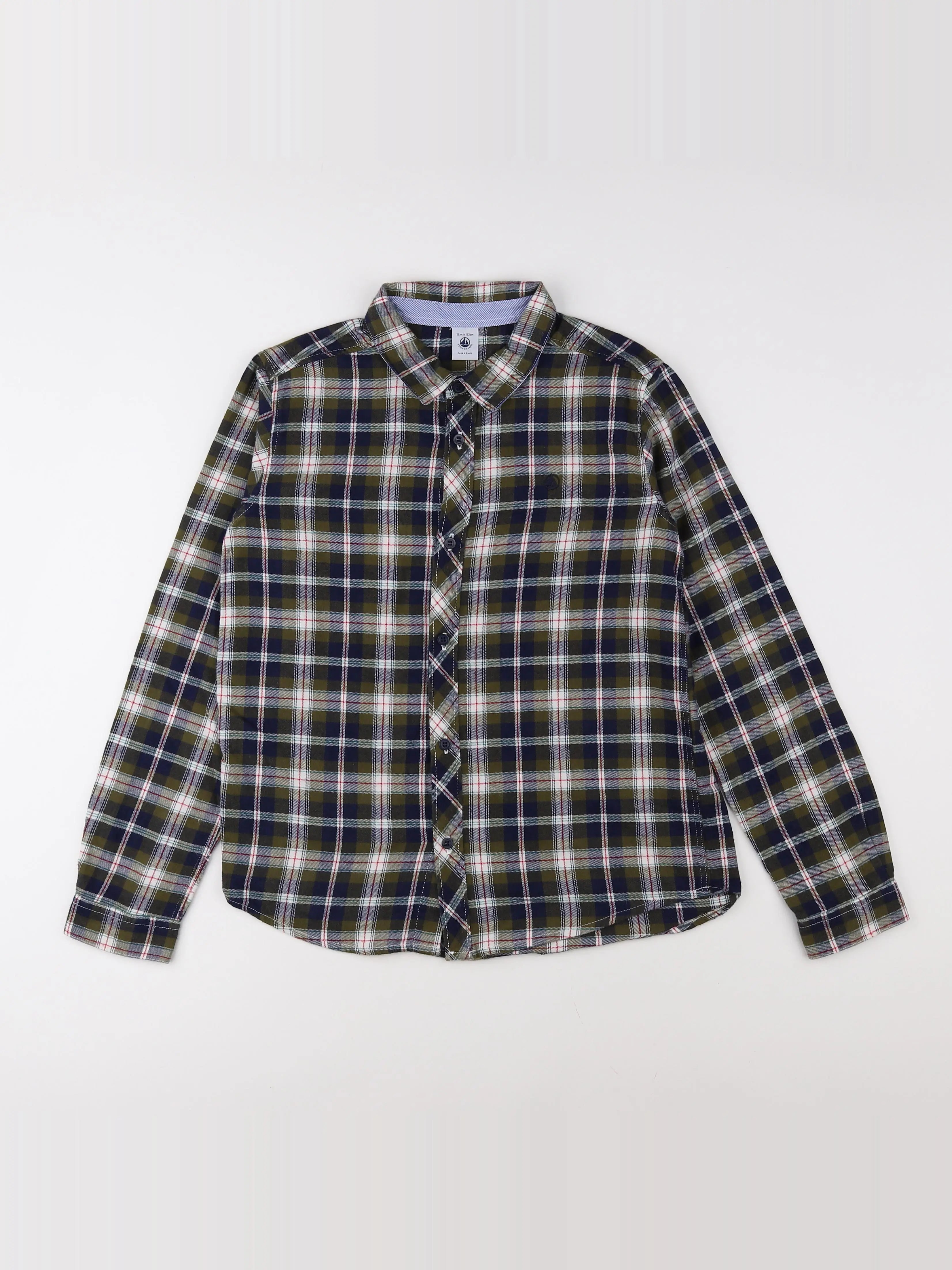 Petit Bateau - chemise multicolore - 12 ans
