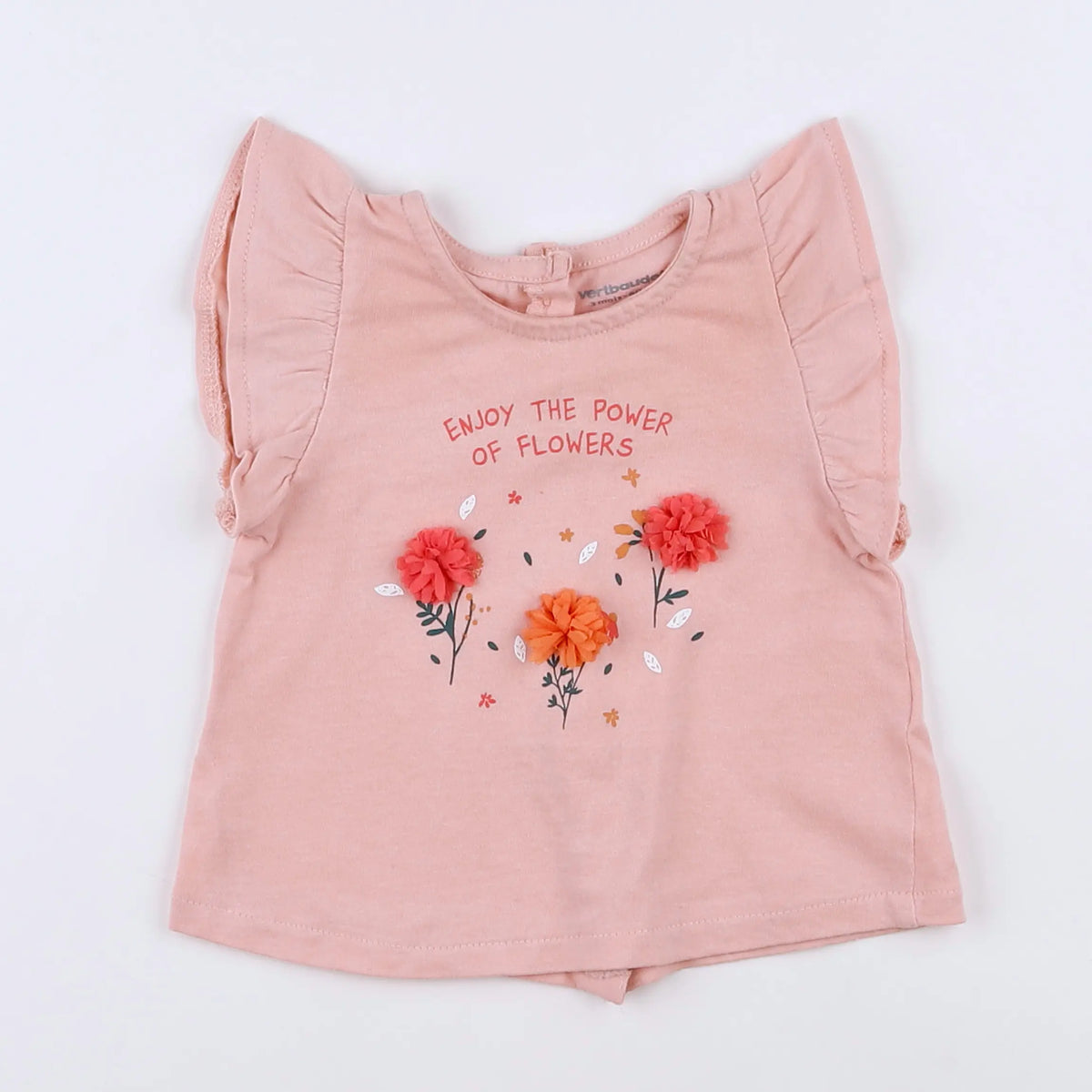 Vertbaudet - tee-shirt rose - 3 mois