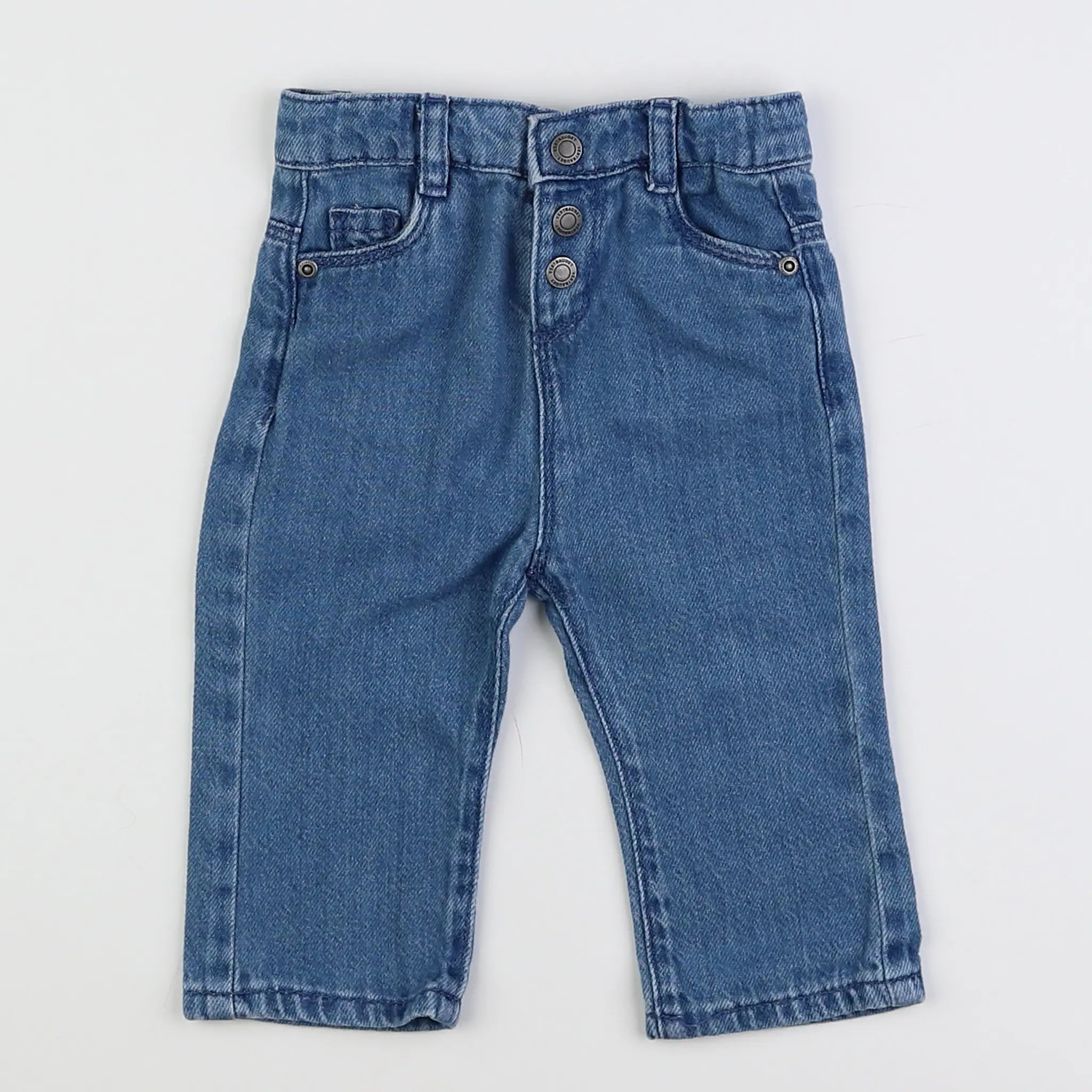 Vertbaudet - pantalon bleu - 6 mois