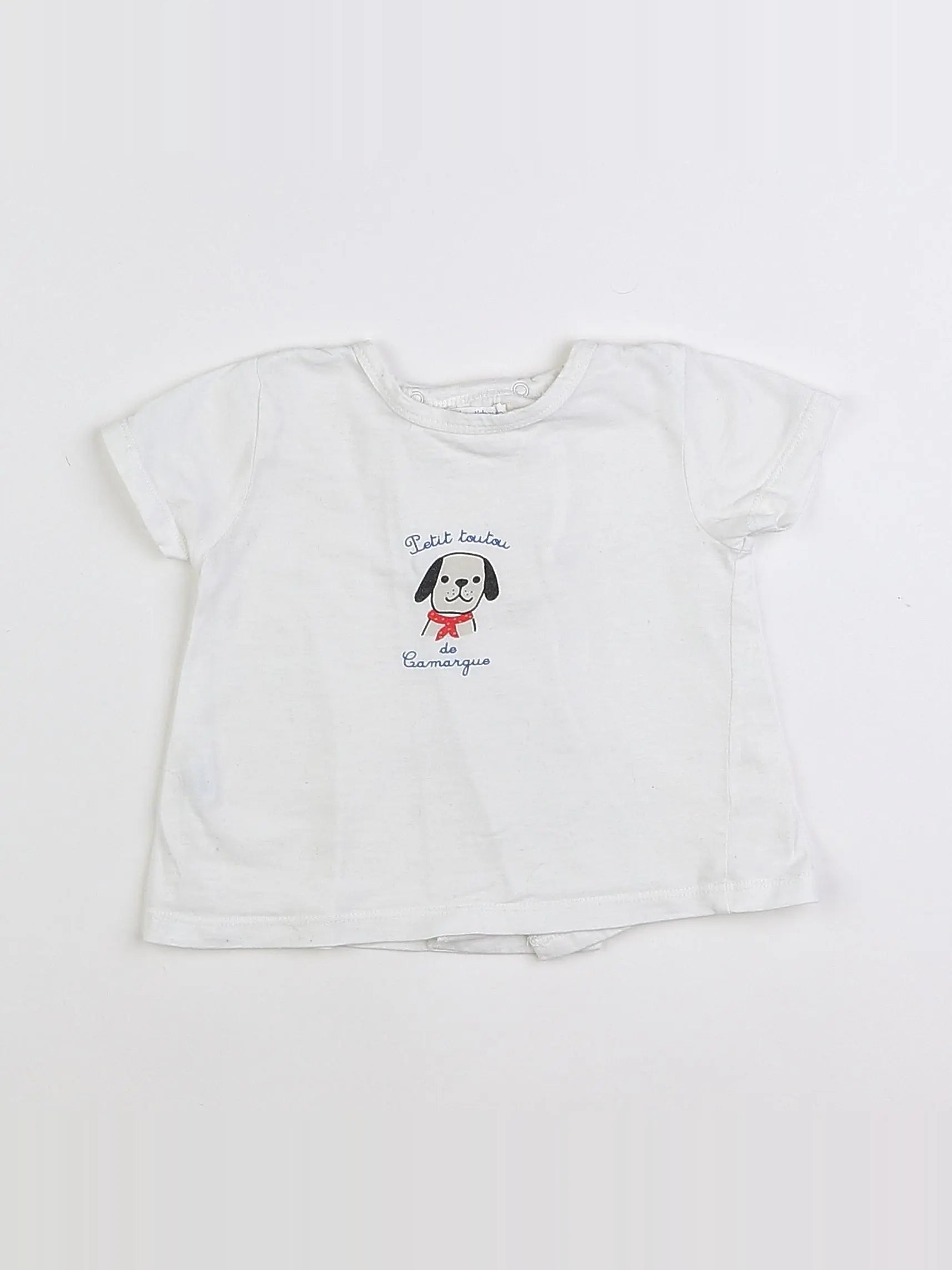 Boutchou - tee-shirt blanc - 9 mois