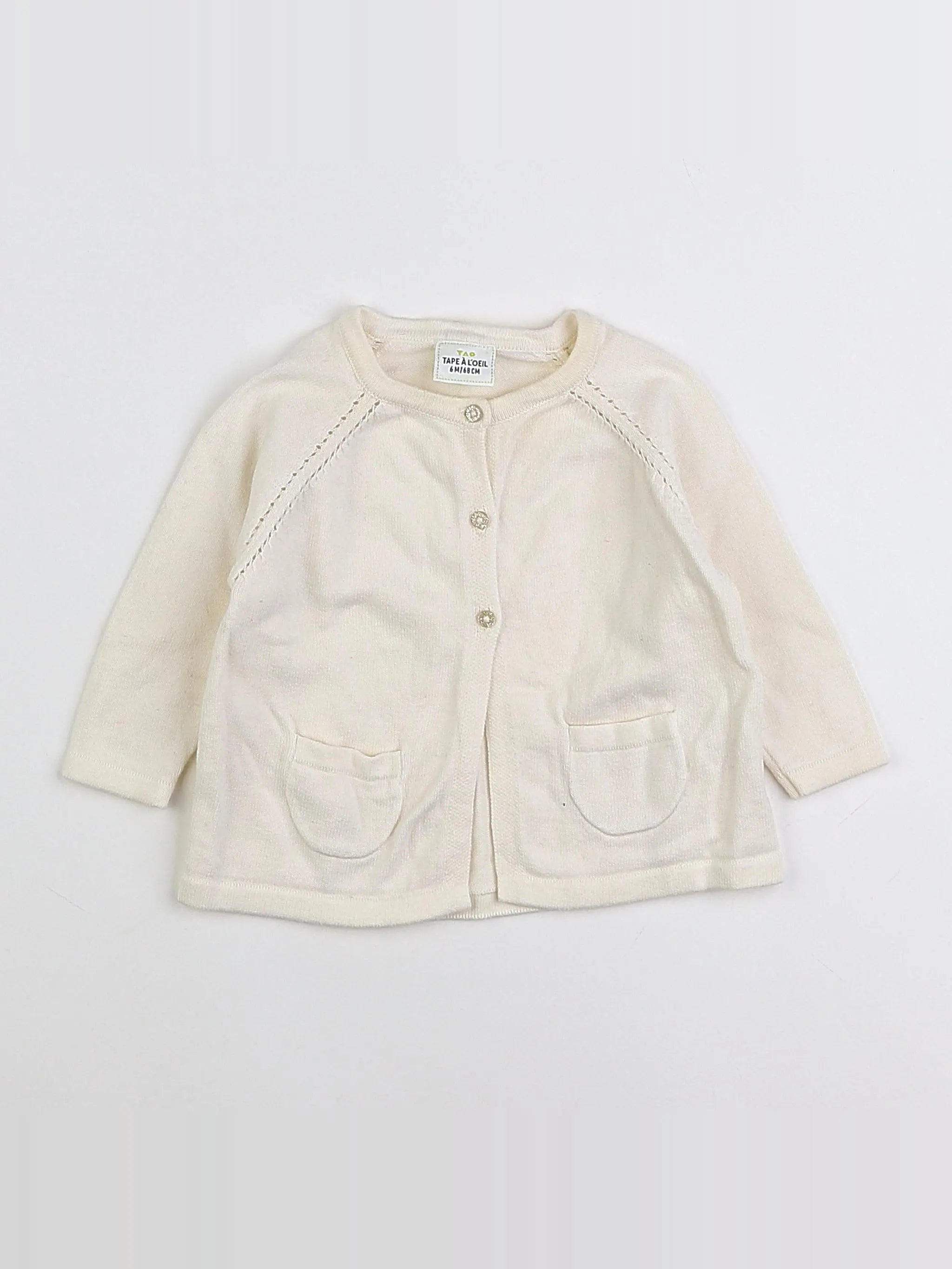 Tape à l'oeil - gilet beige - 6 mois