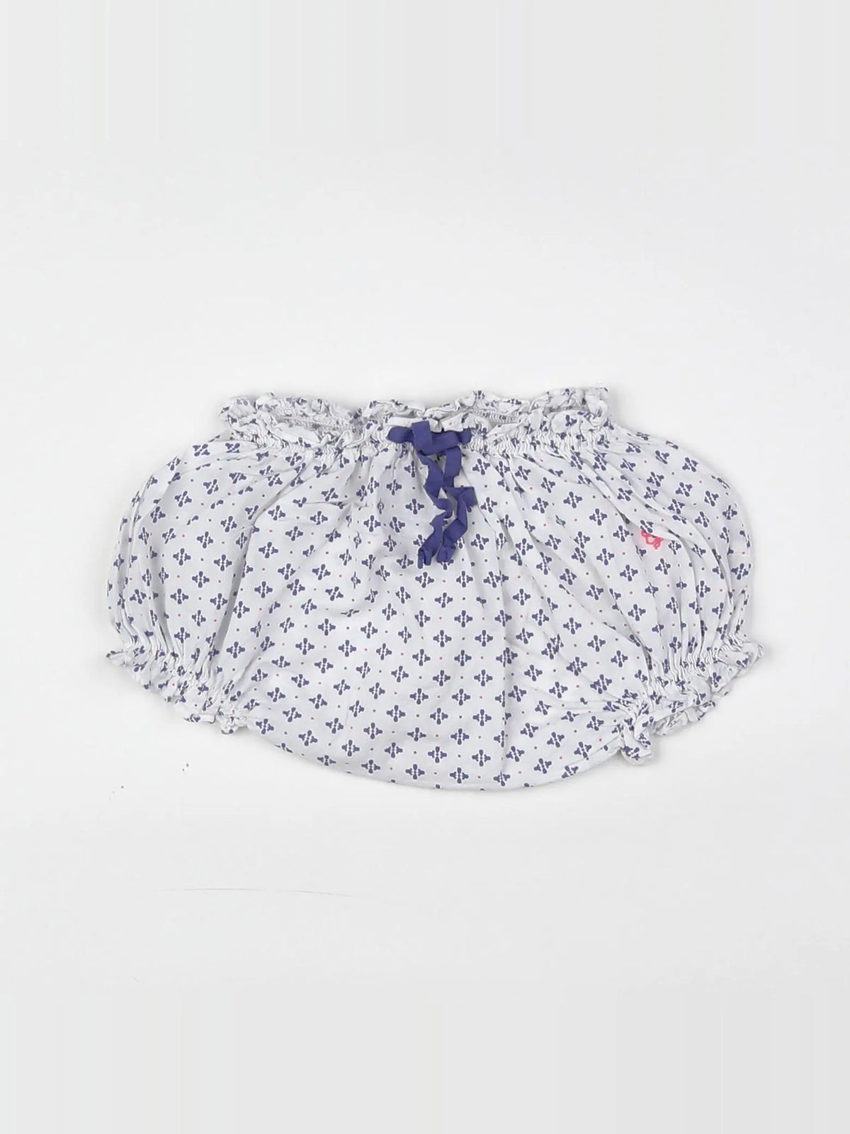 Cyrillus - bloomer blanc, bleu - 6 mois