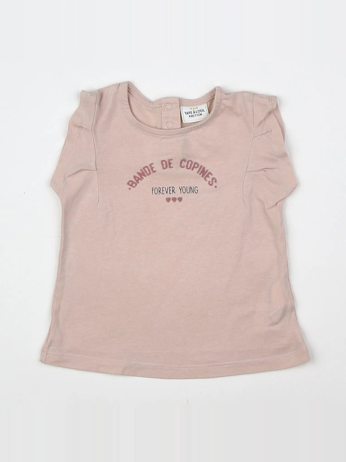Tape à l'oeil - tee-shirt rose - 9 mois