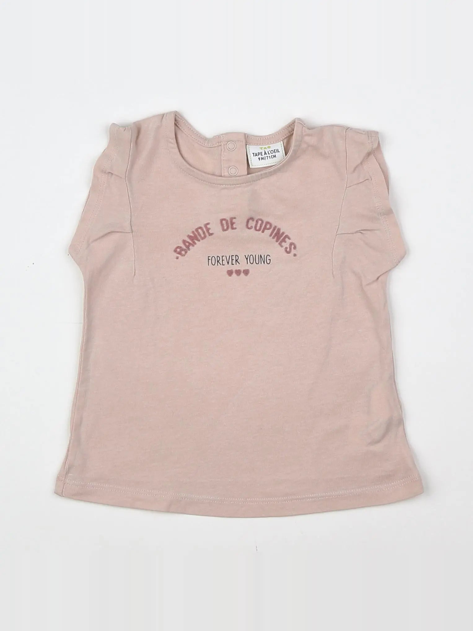 Tape à l'oeil - tee-shirt rose - 9 mois