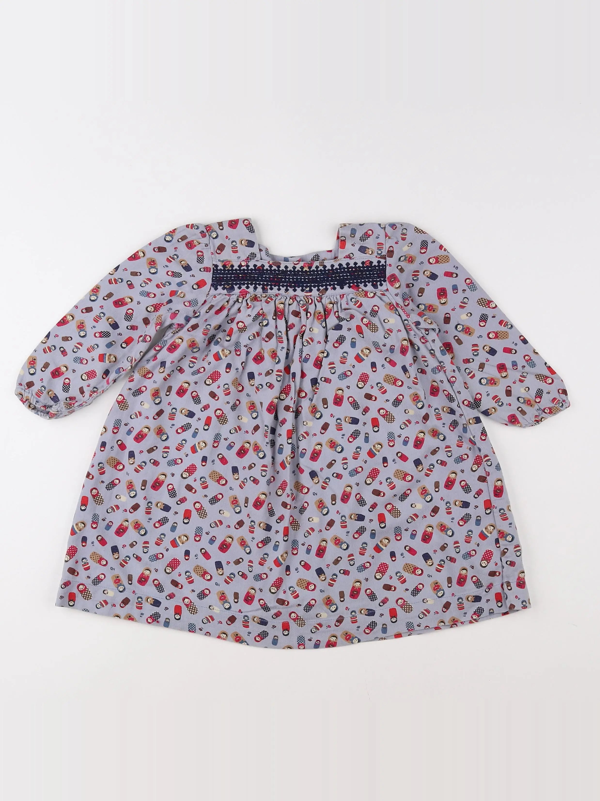Boutchou - robe multicolore - 12 mois