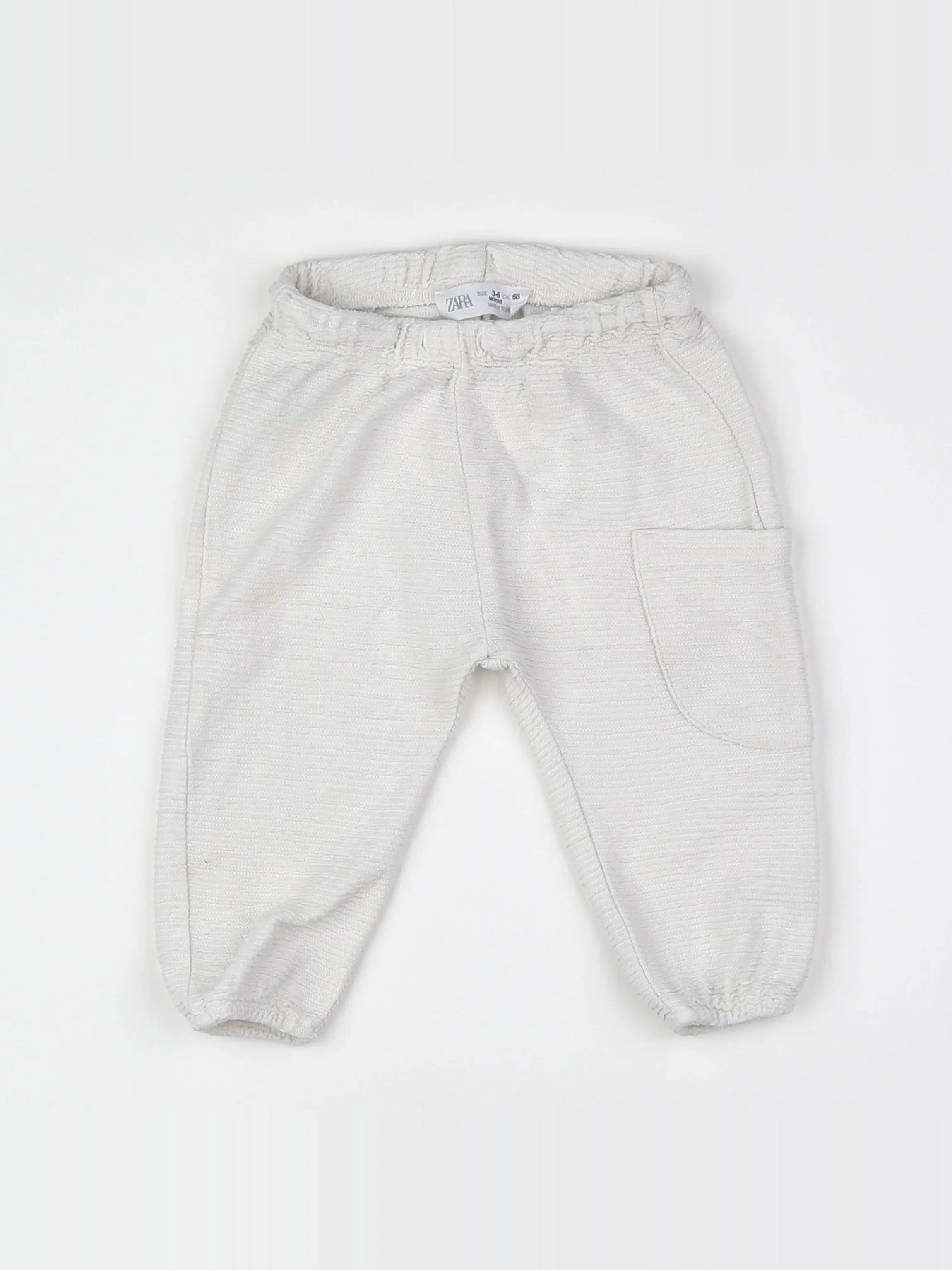 Zara - pantalon blanc - 3/6 mois