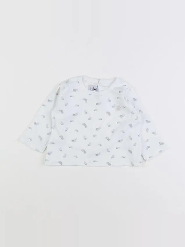 Petit Bateau - tee-shirt blanc - 6 mois