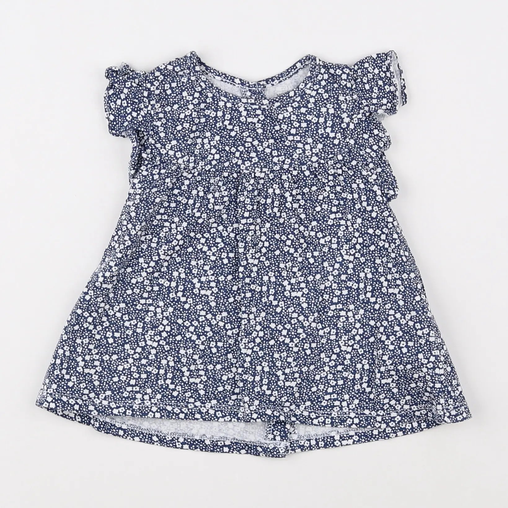 Vertbaudet - tee-shirt bleu - 12 mois